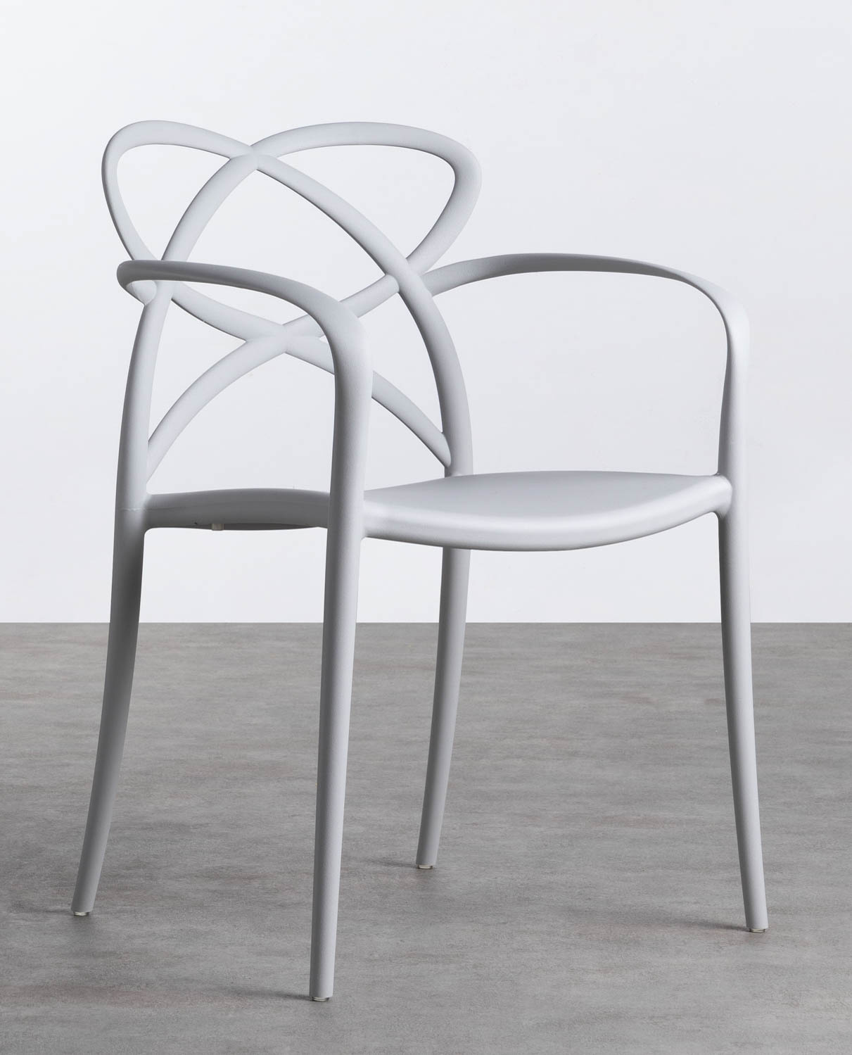 Ausziehbarer Aluminiumtisch Paradise und 4 Stühle aus Polypropylen für den Außenbereich Cielo, Galeriebild 2