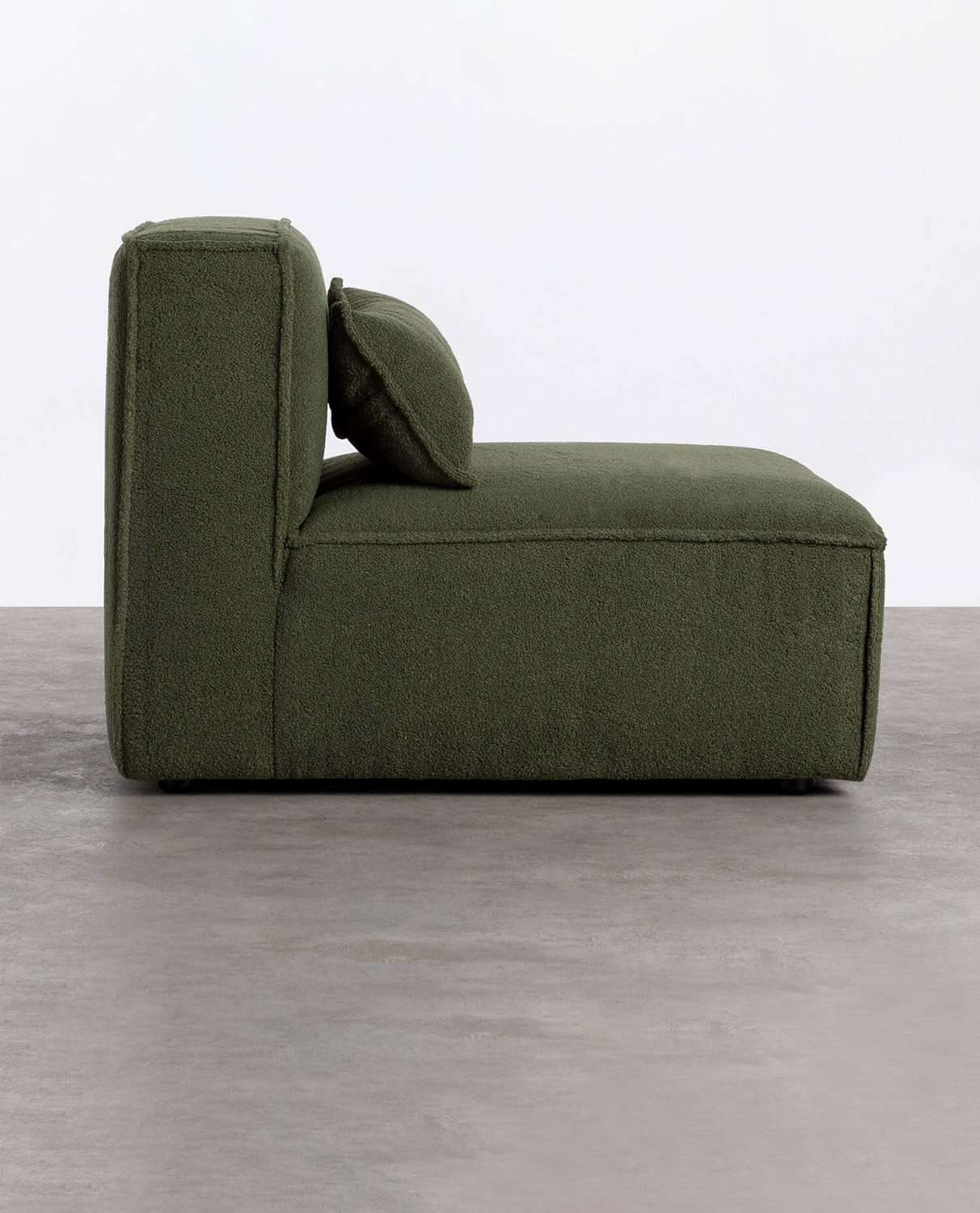 Modularer Sessel mit Pouf aus Bouclé Stoff Kilhe, Galeriebild 2