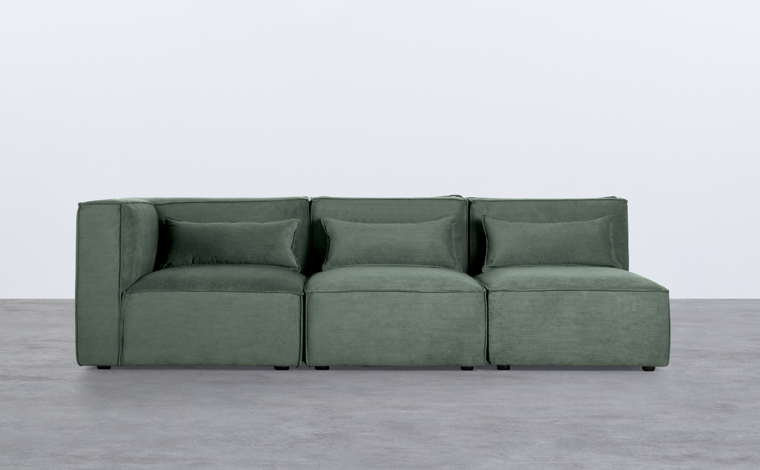  Modulares Sofa 3-Teilig mit 2 Sessel aus Kord Kilhe, Galeriebild 1