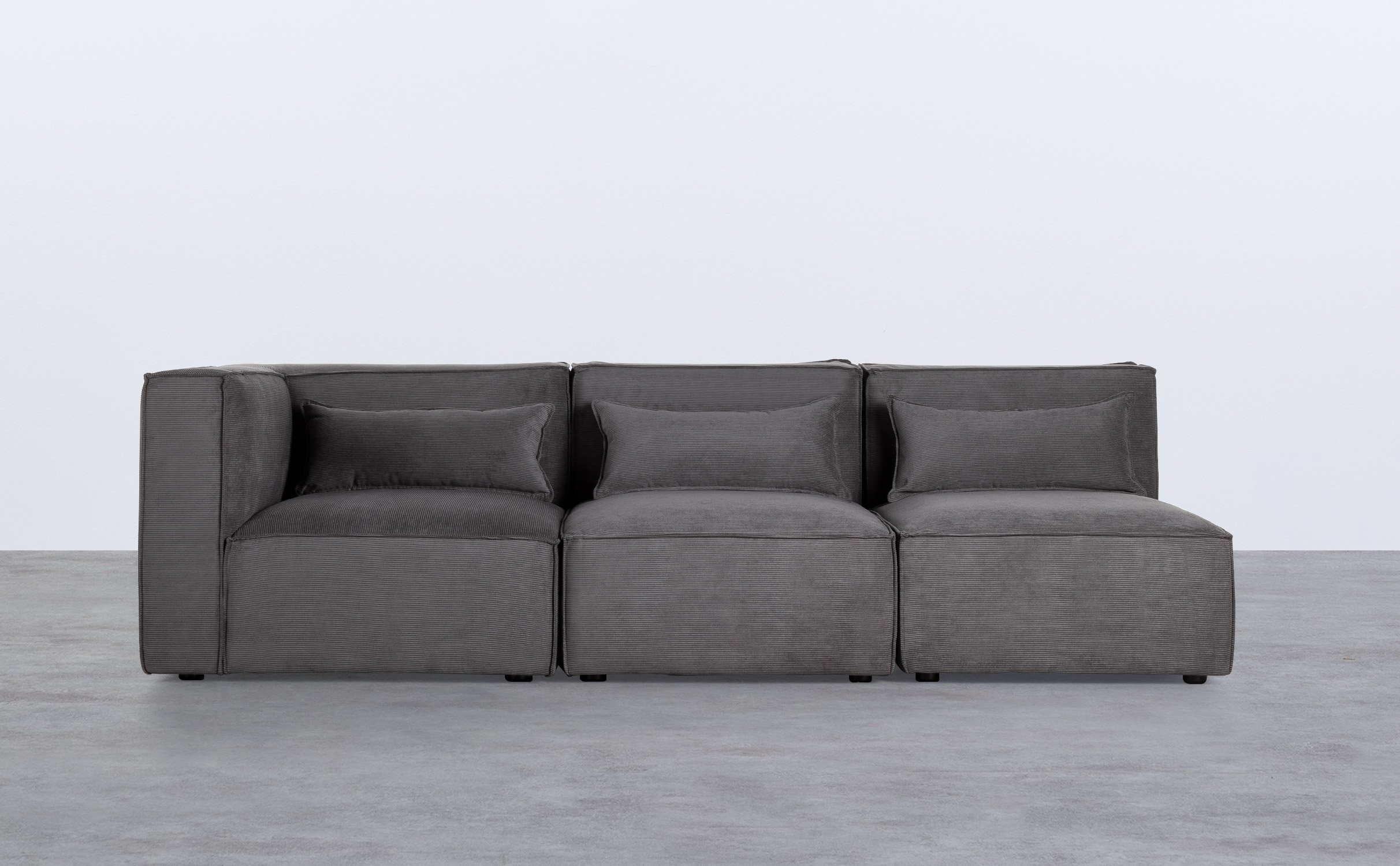  Modulares Sofa 3-Teilig mit 2 Sessel aus Kord Kilhe, Galeriebild 1