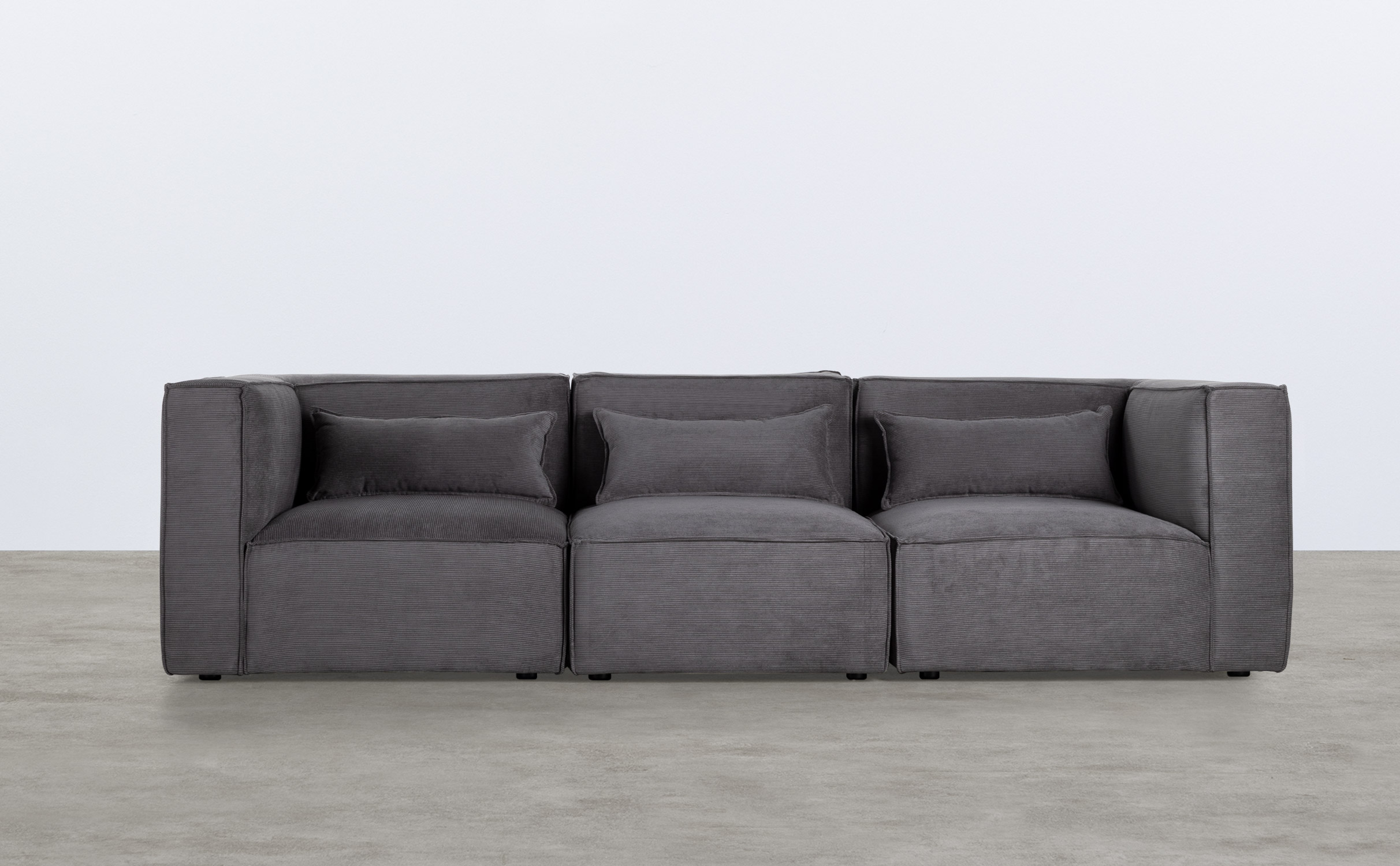 Modulares Sofa 3-Teilig mit 2 Ecksofas aus Kord Kilhe, Galeriebild 1