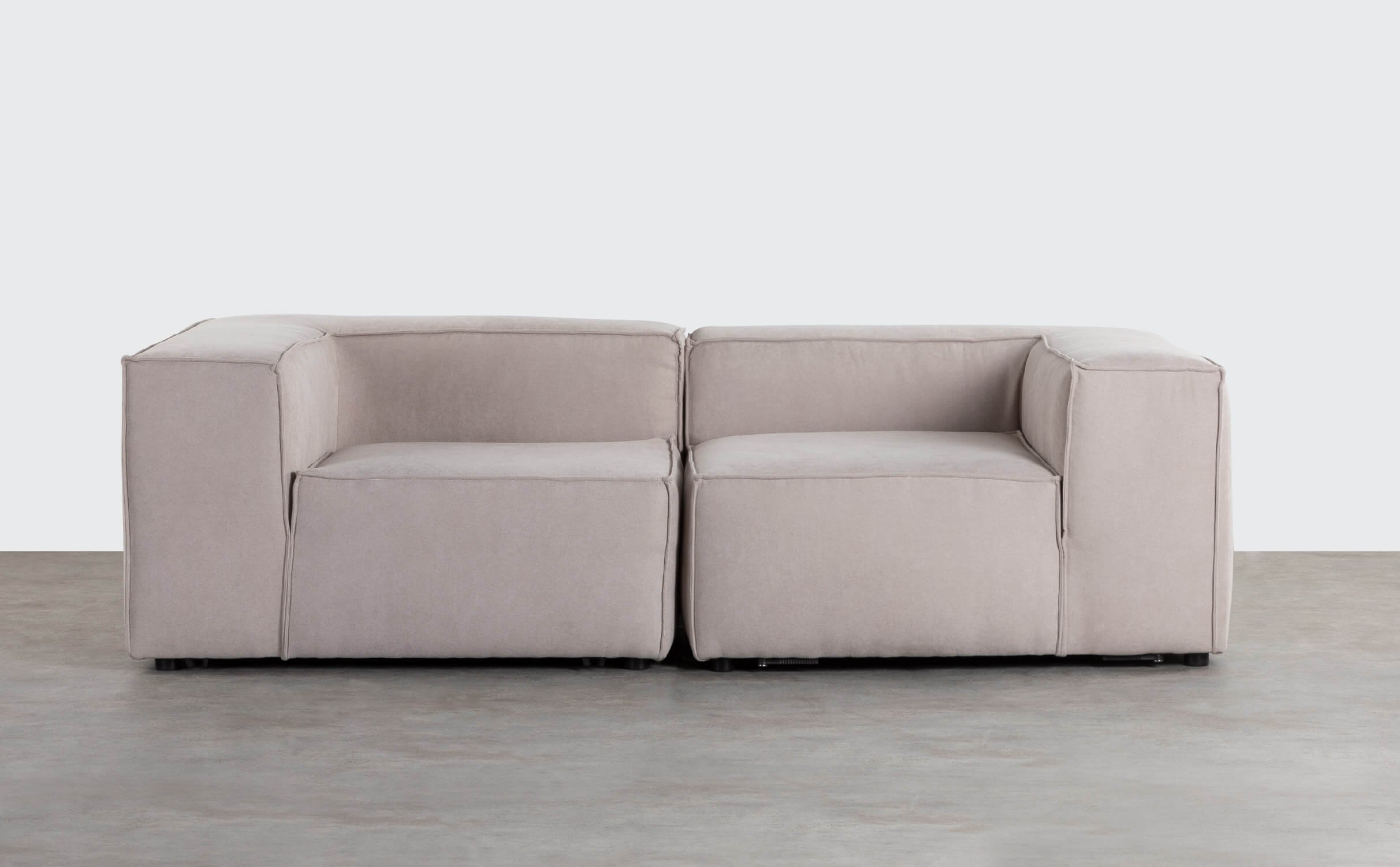 Jordan XL Modulares 2-teiliges Eck-Sofa aus Stoff, Galeriebild 1