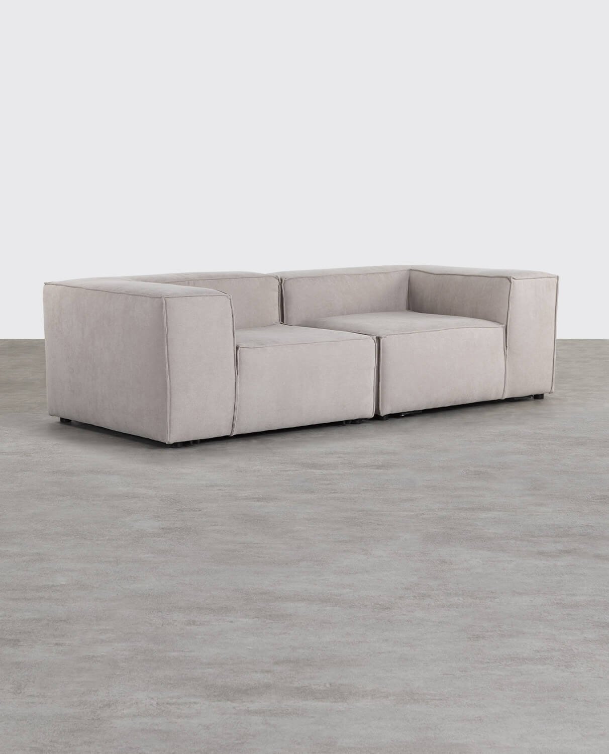 Jordan XL Modulares 2-teiliges Eck-Sofa aus Stoff, Galeriebild 2