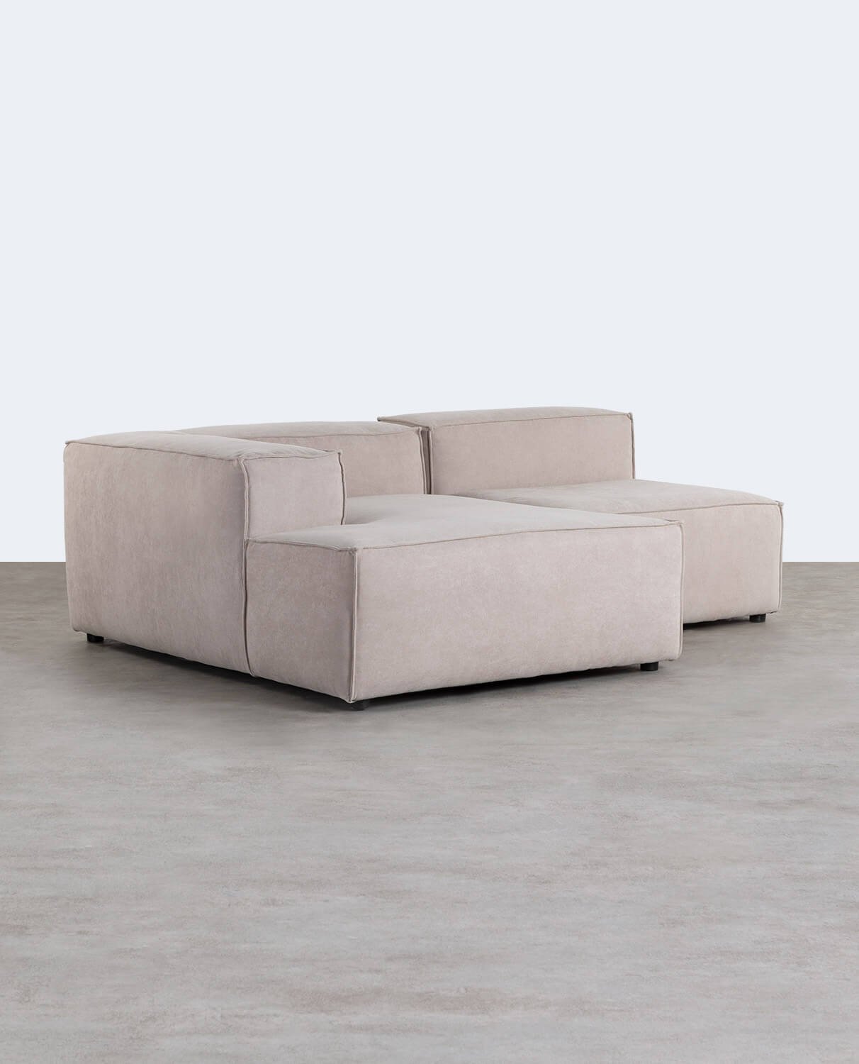 Jordan XL Modular Chaise Longue Sofa mit Stoffsessel, Galeriebild 2
