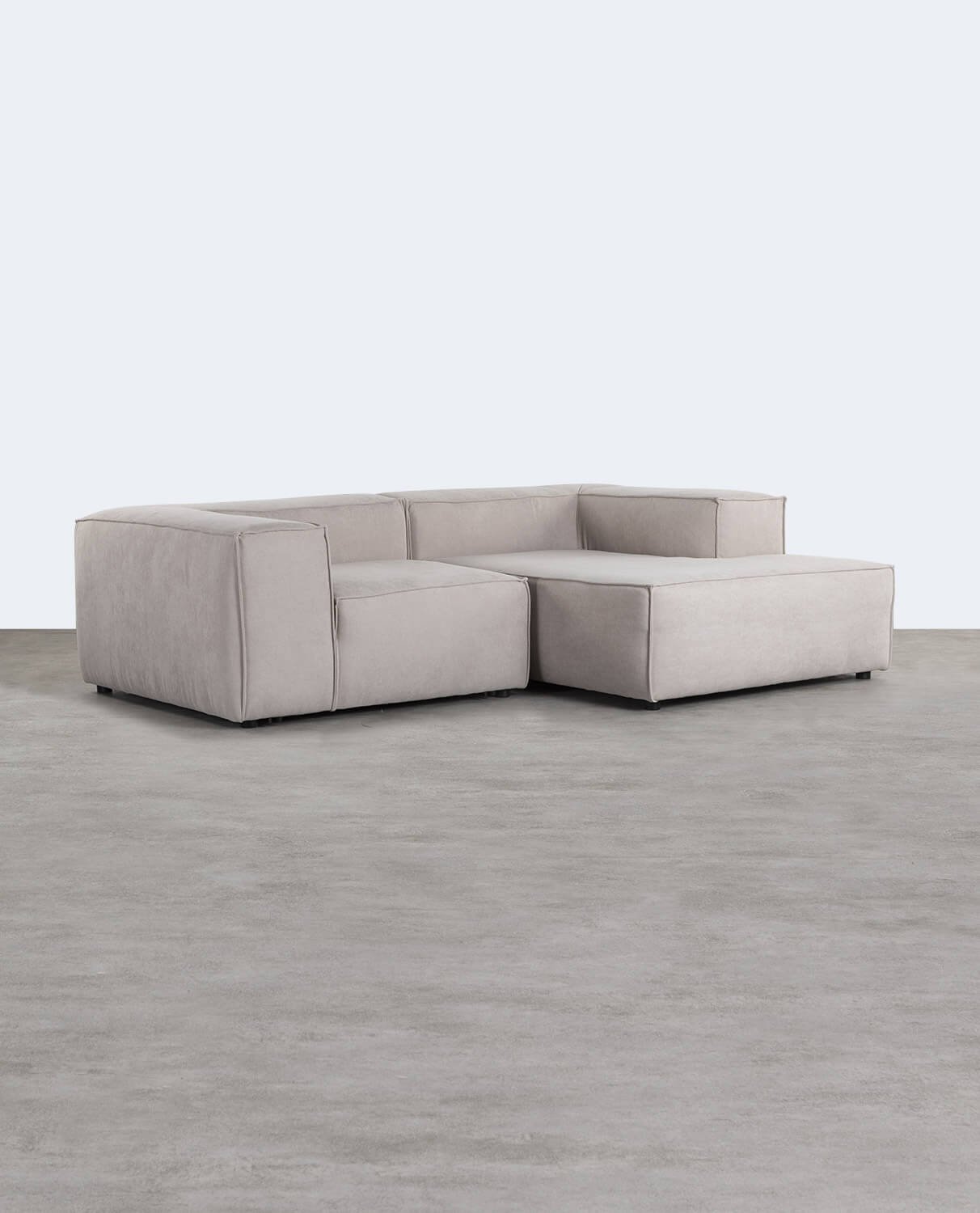 Jordan XL Modulares Chaise Longue Sofa mit Ecksessel aus Stoff, Galeriebild 2
