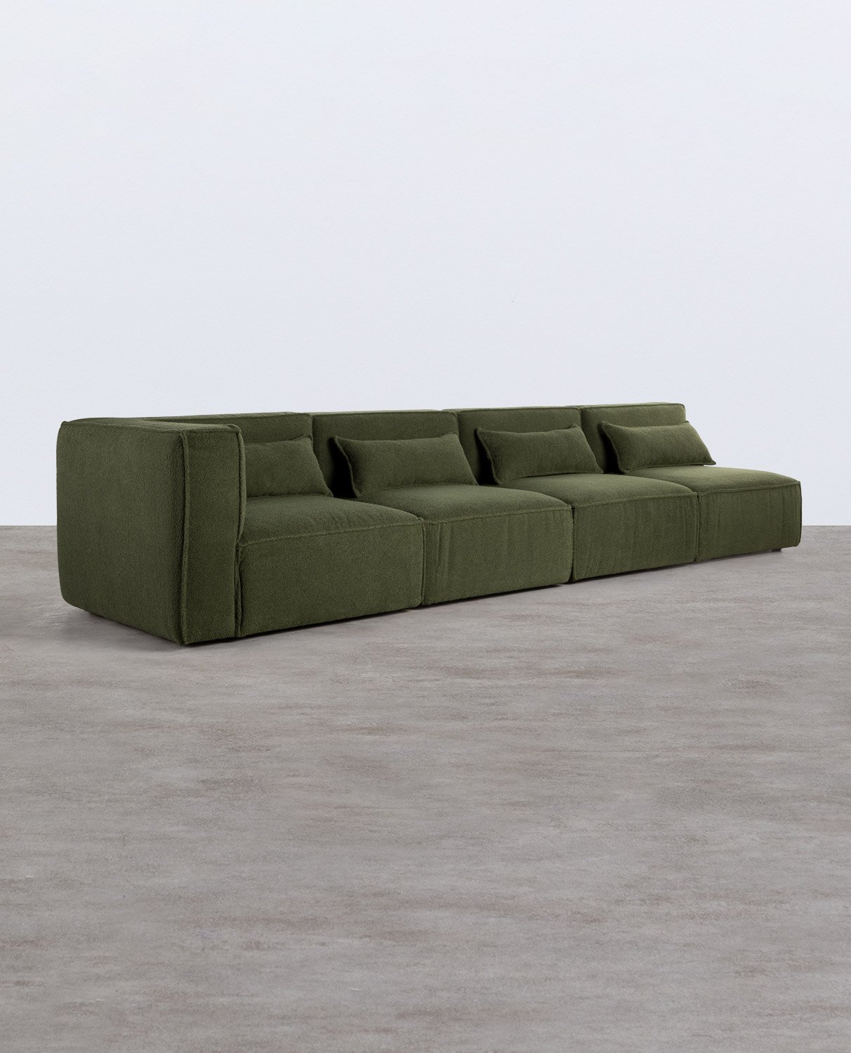 Modulares Sofa 4-Teilig mit 3 Sesseln aus Bouclé Stoff Kilhe, Galeriebild 2