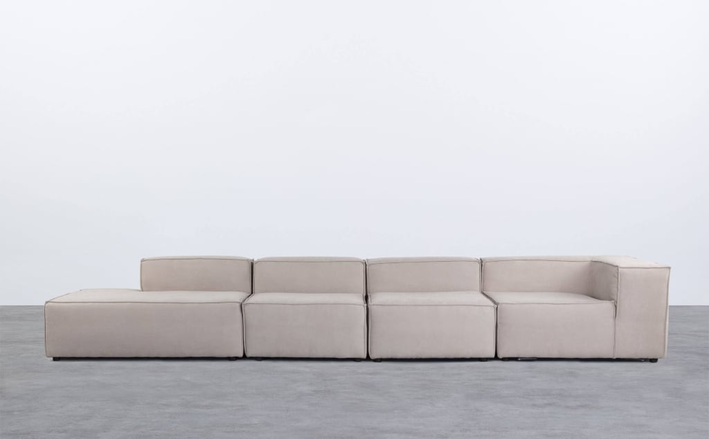 4-teiliges modulares Sofa mit Stoffsofa Divan Jordan Xl