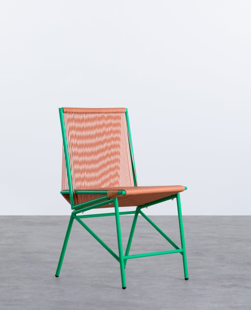 Outdoor Stuhl aus PVC und Stahl Amur Colors