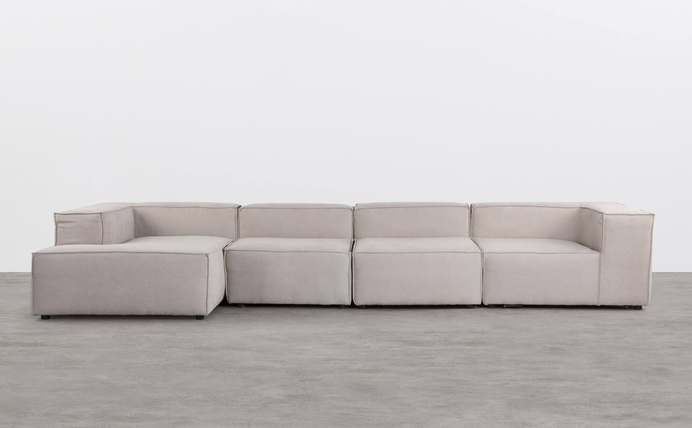 Modular Sofa 4 Stück Stoff Chaise Longue Jordan Xl, Galeriebild 1