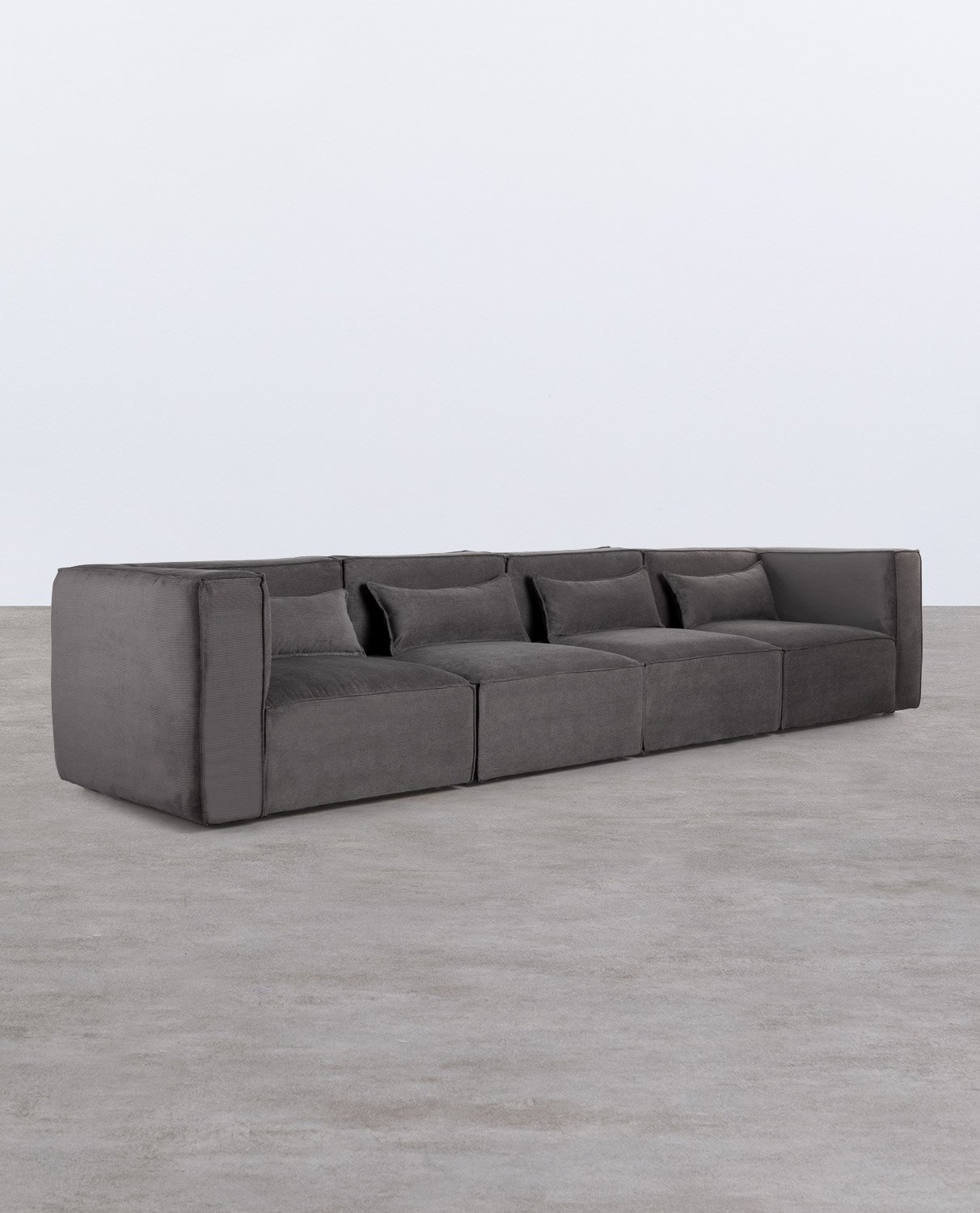 Modulares Sofa 4-Teilig mit 2 Ecksesseln aus Kord Kilhe, Galeriebild 2