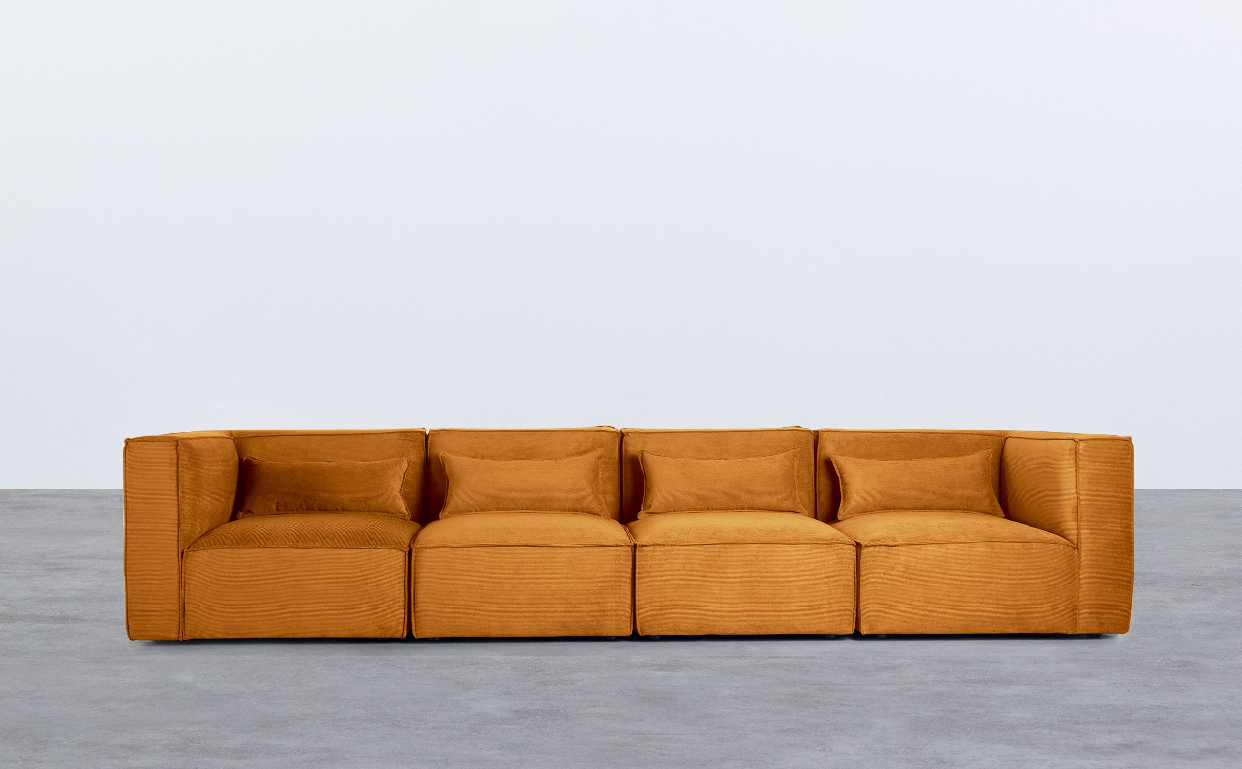 Modulares Sofa 4-Teilig mit 2 Ecksesseln aus Kord Kilhe, Galeriebild 1