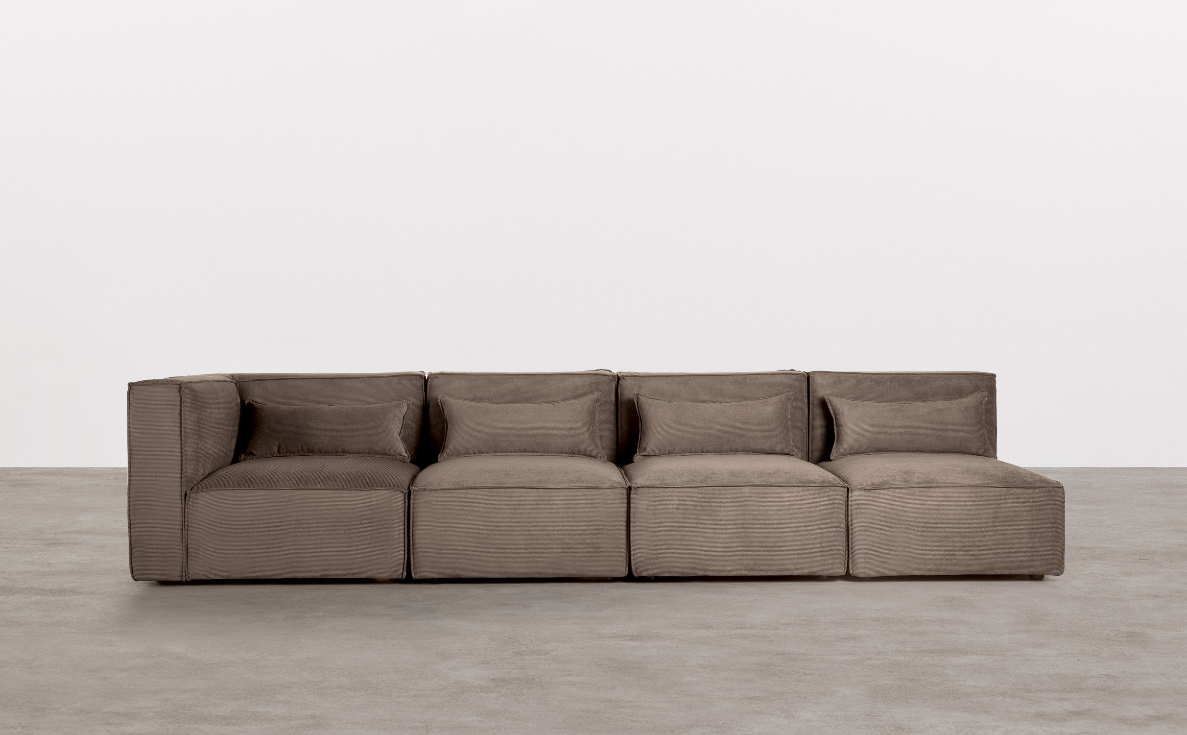 Modulares Sofa 4-Teilig mit 3 Sesseln aus Kord Kilhe, Galeriebild 1