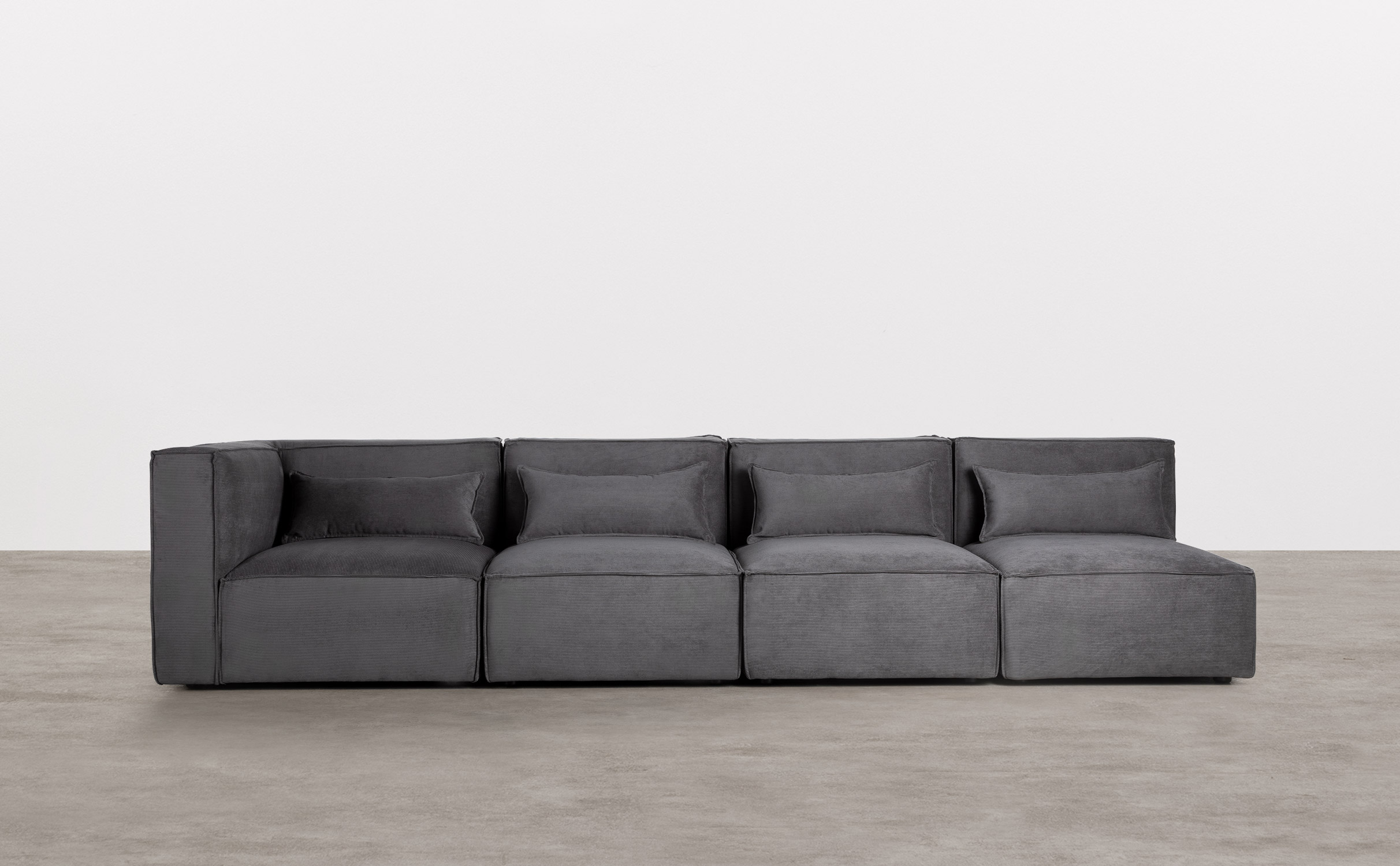 Modulares Sofa 4-Teilig mit 3 Sesseln aus Kord Kilhe, Galeriebild 1