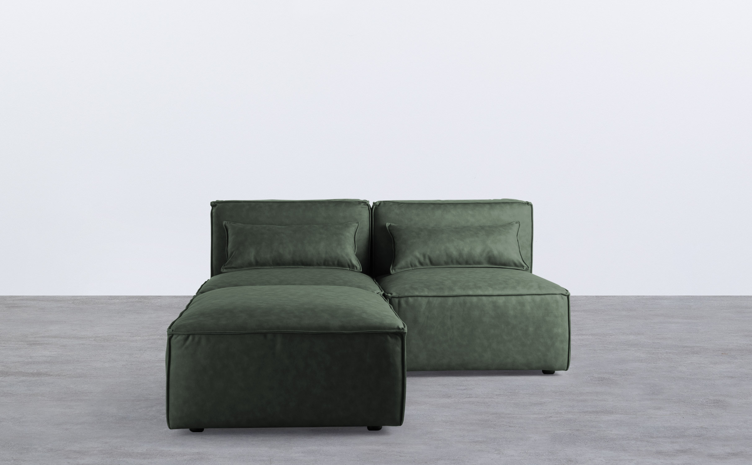 Modulares Sofa 2-Teilig mit Pouf Kilhe, Galeriebild 1