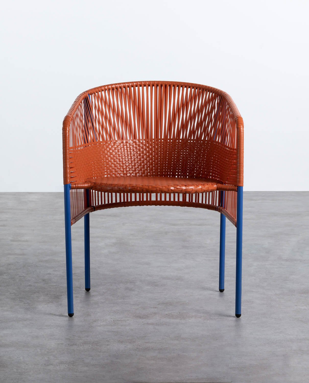 Outdoor-Stuhl aus synthetischem Rattan und Metall Orka , Galeriebild 2