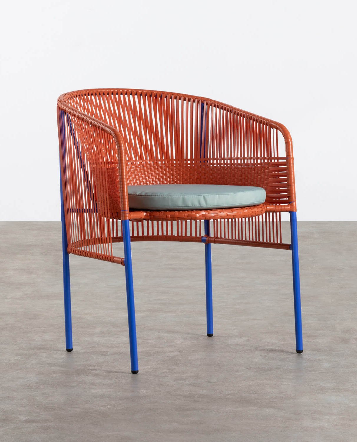 Outdoor-Stuhl aus synthetischem Rattan und Metall Orka , Galeriebild 1