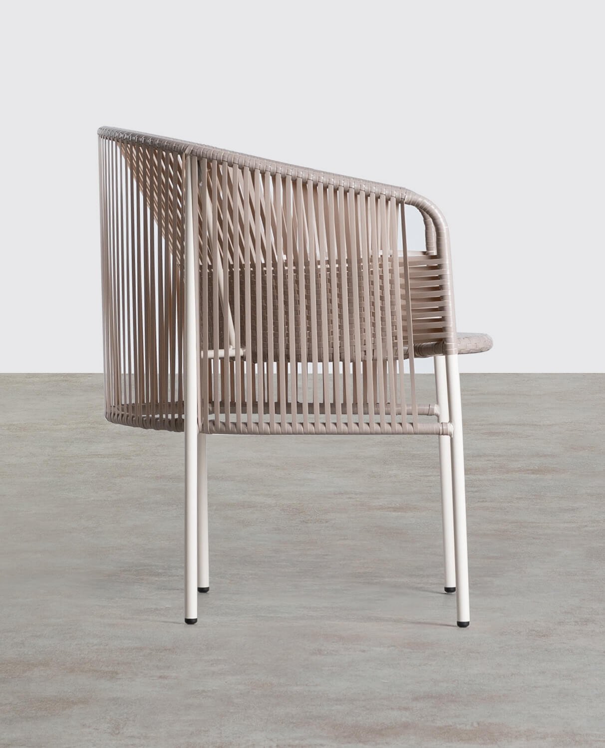 Outdoor Stuhl aus Rattan und Stahl Orka, Galeriebild 2