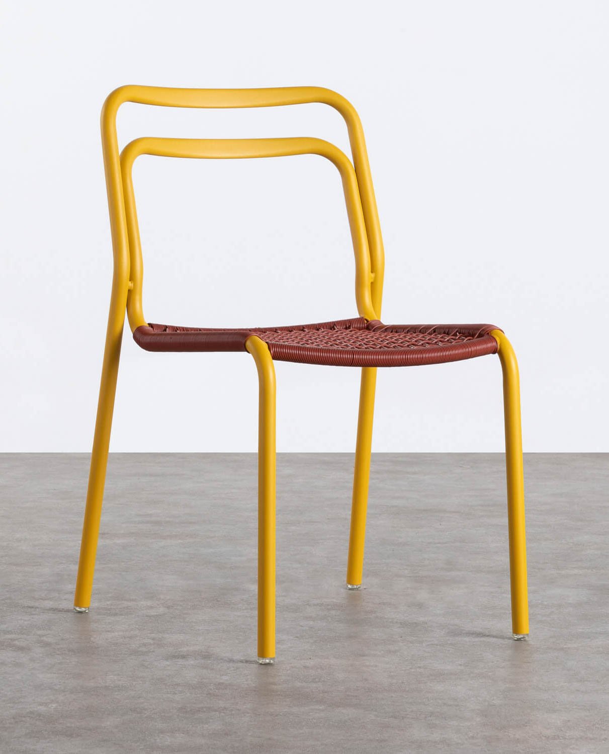 Outdoor Stuhl aus Aluminium und synthetischem Rattan Kor, Galeriebild 1