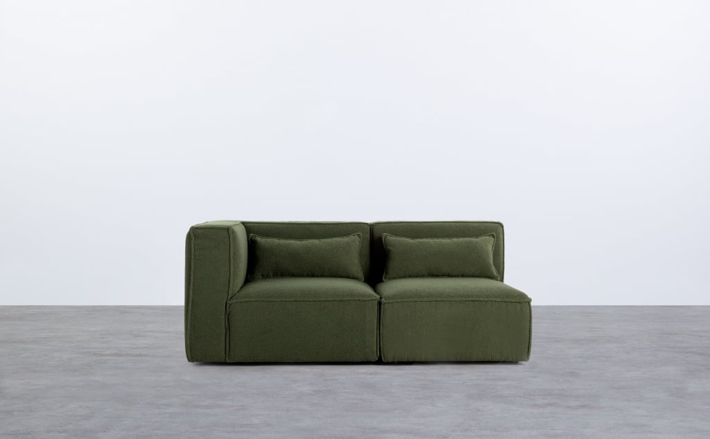 Modulares Ecksofa 2-Teilig aus Bouclé Stoff Kilhe