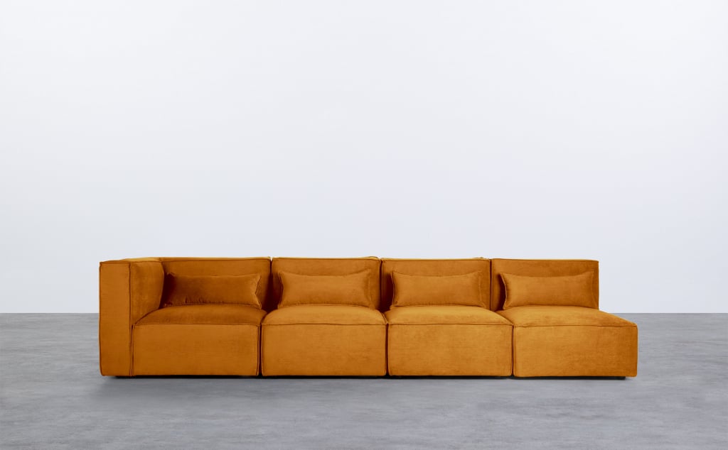 Modulares Sofa 4-Teilig mit 3 Sesseln aus Kord Kilhe