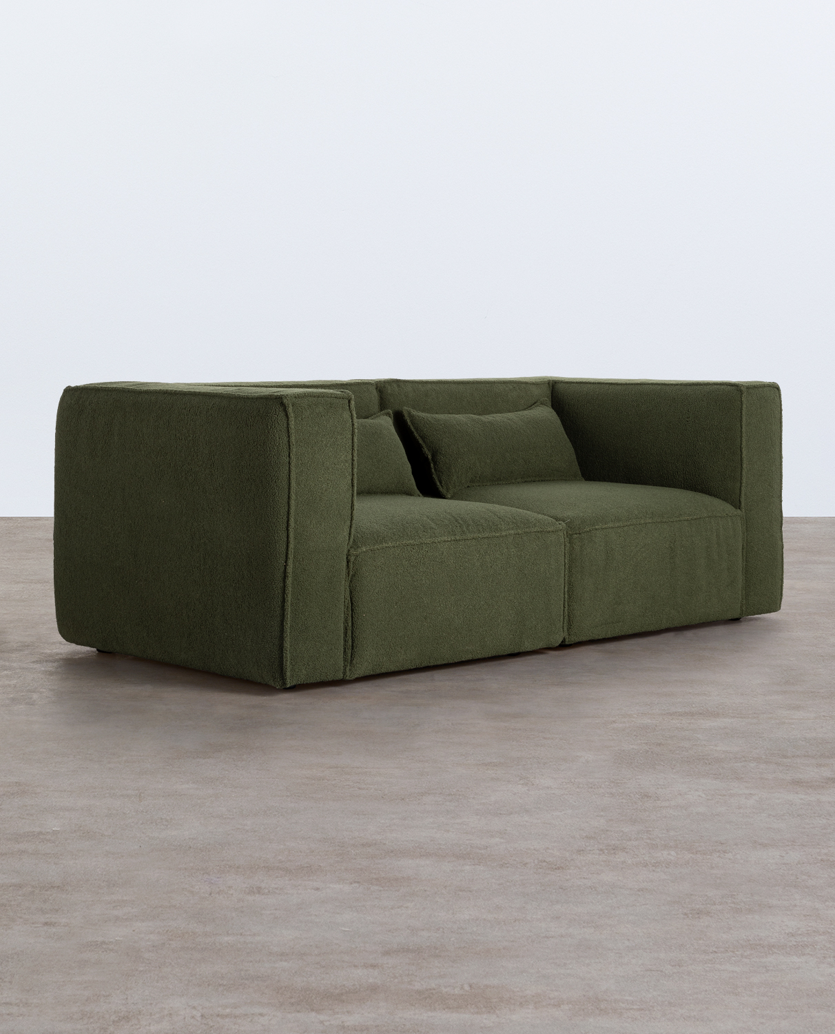 Modulares Sofa 2-Teilig mit Eckteilen aus Bouclé Stoff Kilhe, Galeriebild 2