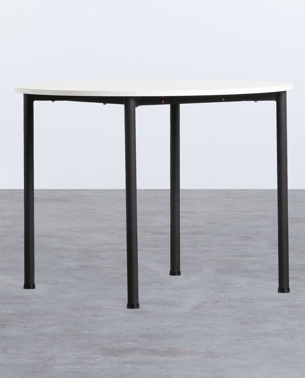 Runder Esstisch aus Melamin (Ø100 cm) Cesy, Galeriebild 1