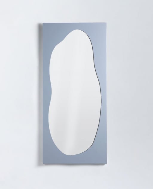 Rechteckiger Standspiegel aus Metall (180x80 cm) Yuli 