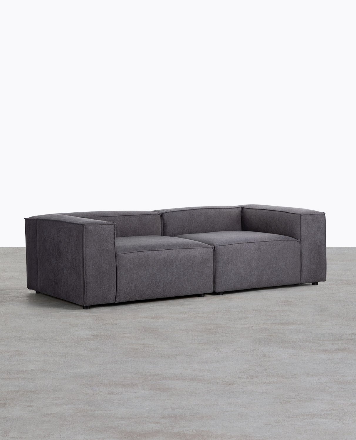 Jordan XL Modulares 2-teiliges Eck-Sofa aus Stoff, Galeriebild 2