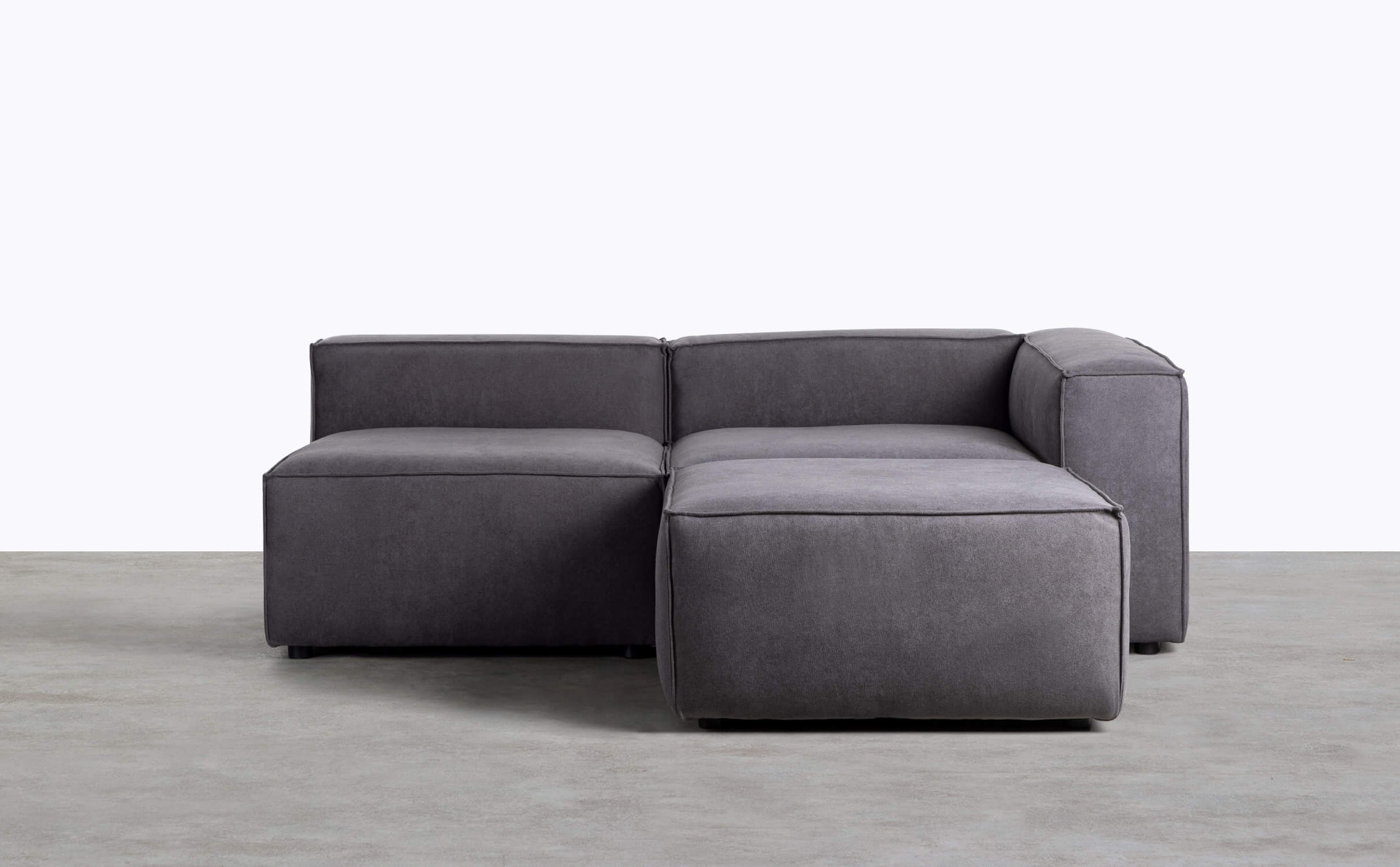 Modulares 2er-Sofa, Sessel und Eckelement mit Jordan XL-Stoffsofa, Galeriebild 1