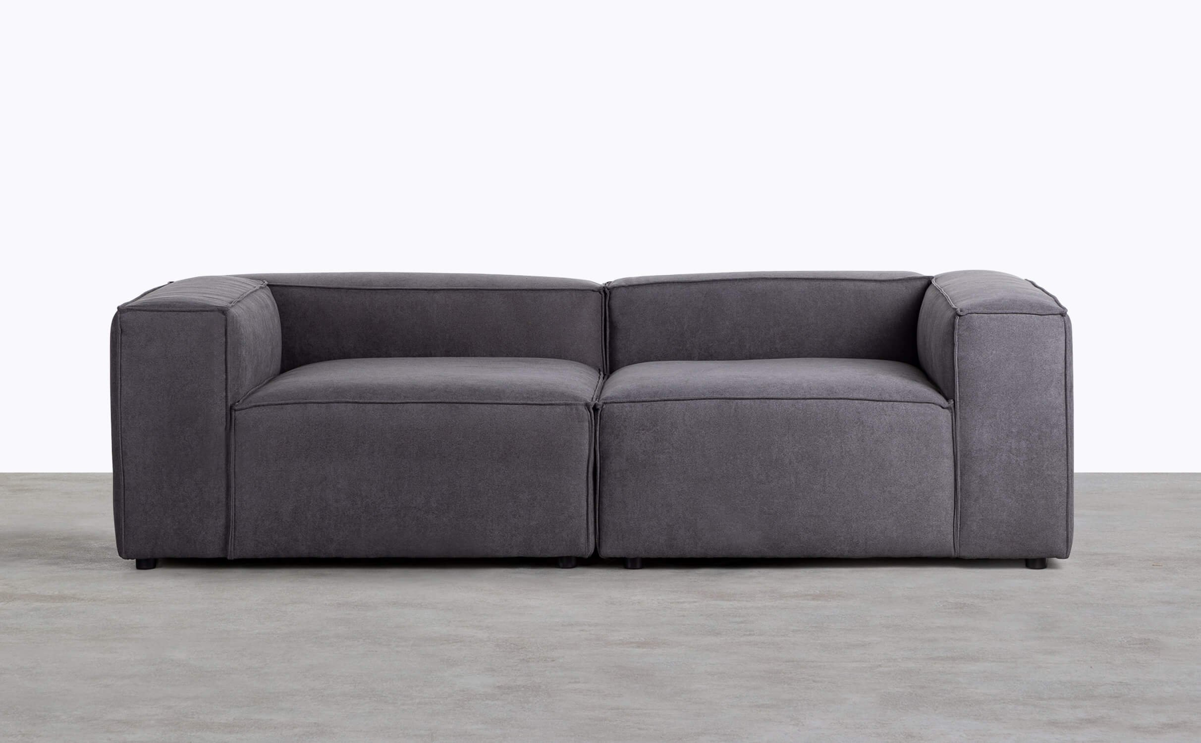 Jordan XL Modulares 2-teiliges Eck-Sofa aus Stoff, Galeriebild 1