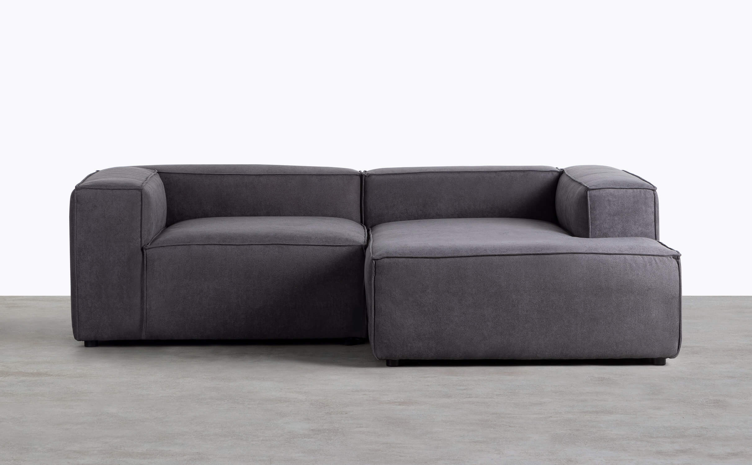 Jordan XL Modulares Chaise Longue Sofa mit Ecksessel aus Stoff, Galeriebild 1