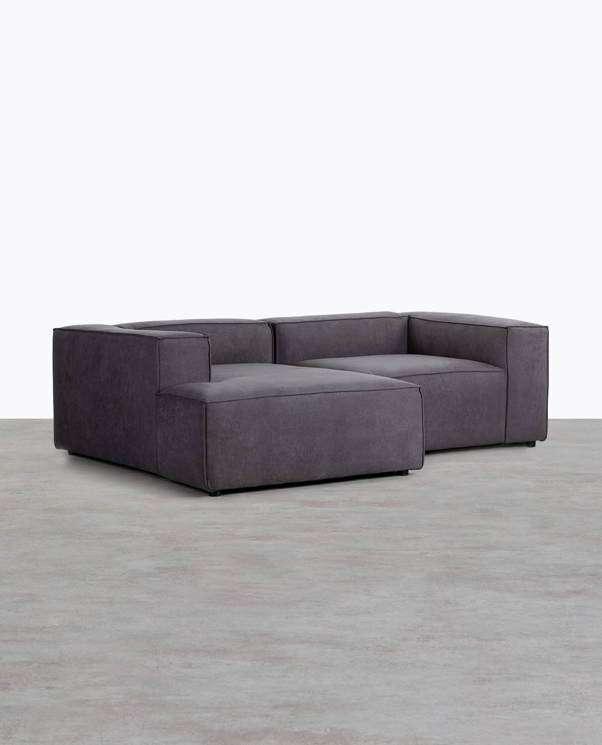 Jordan XL Modulares Chaise Longue Sofa mit Ecksessel aus Stoff, Galeriebild 2