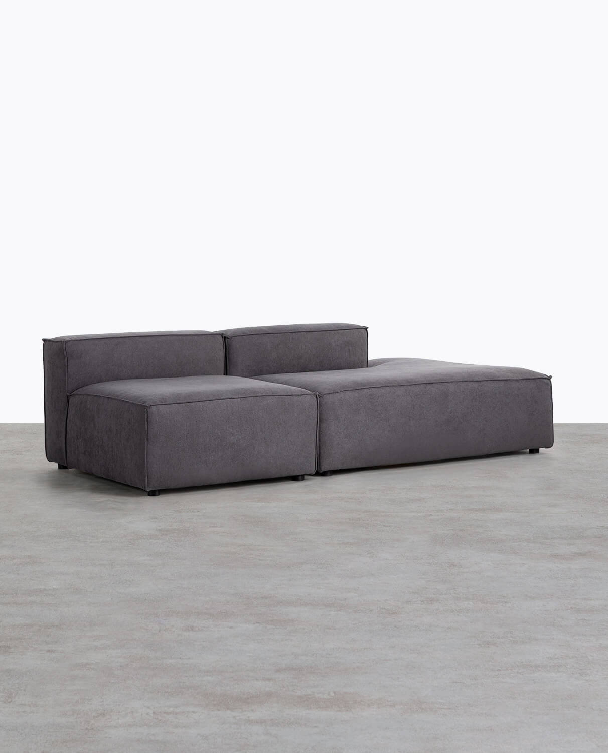 Jordan XL 2-tlg. modulares Sofa, Sessel und Diwan aus Stoff, Galeriebild 2