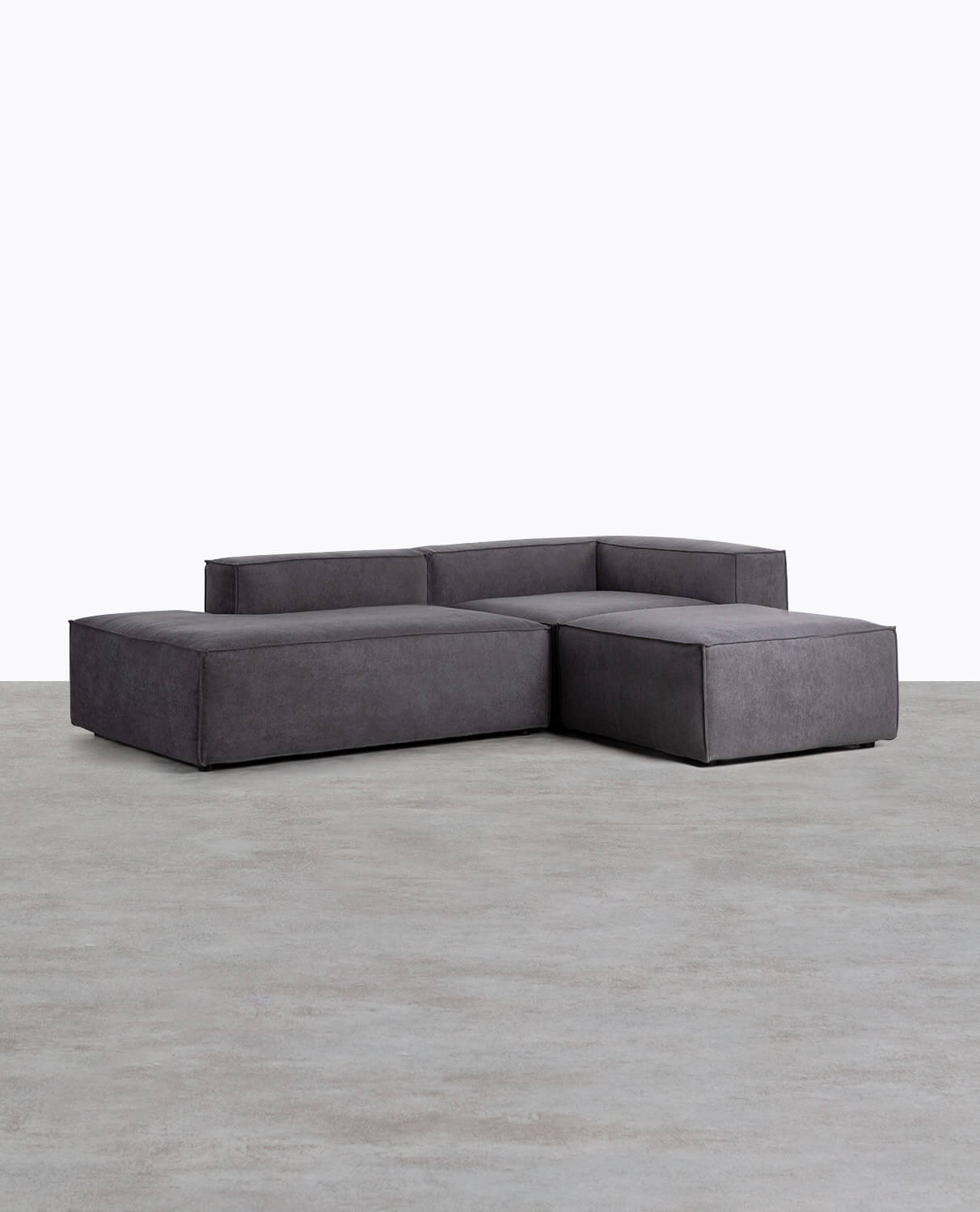 3 Stück Modular Sofa Ecksessel und Diwan mit Stoff Puff Jordan XL, Galeriebild 2