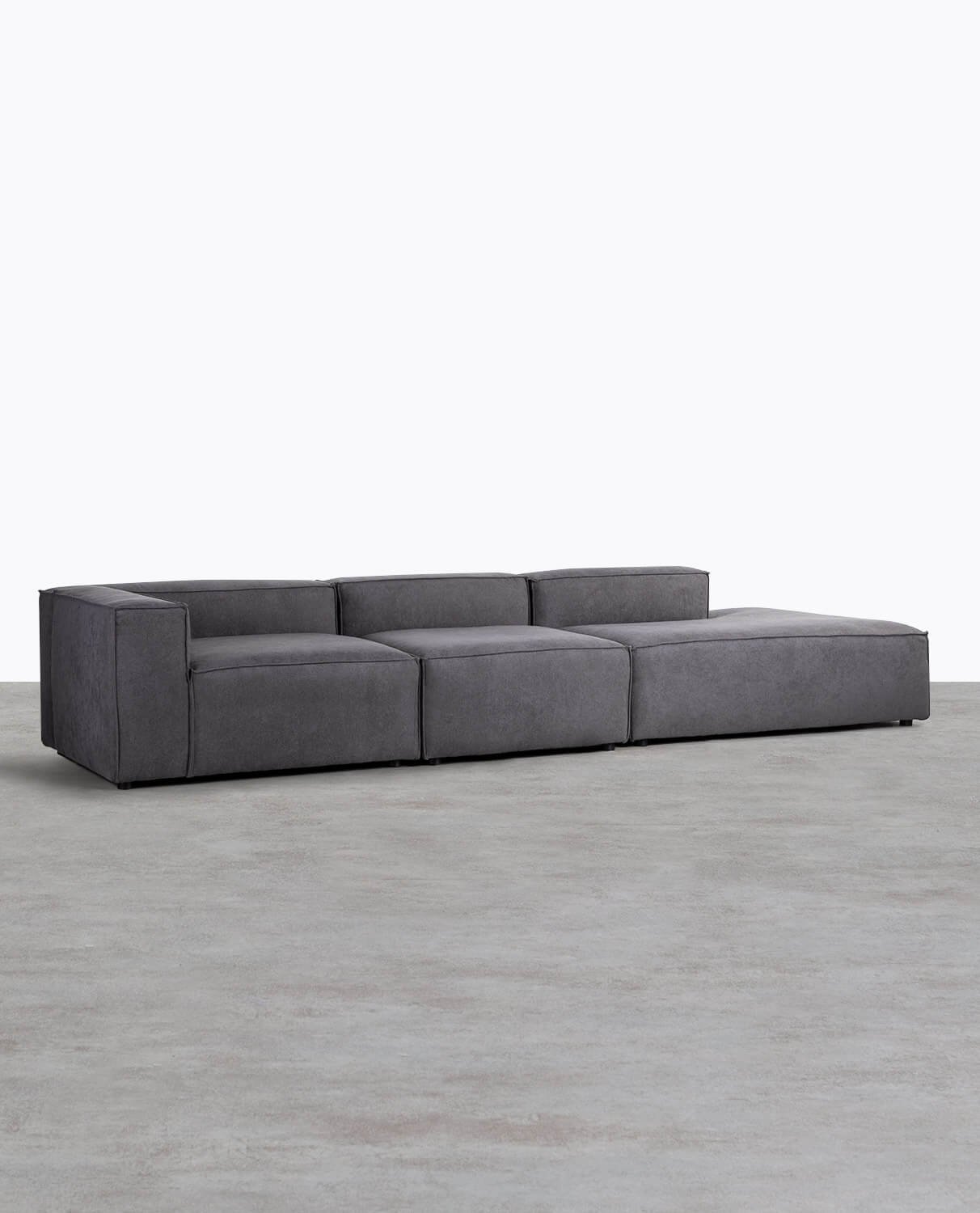 3-teiliges modulares Sofa mit Stoffschlafsofa Jordan XL, Galeriebild 2