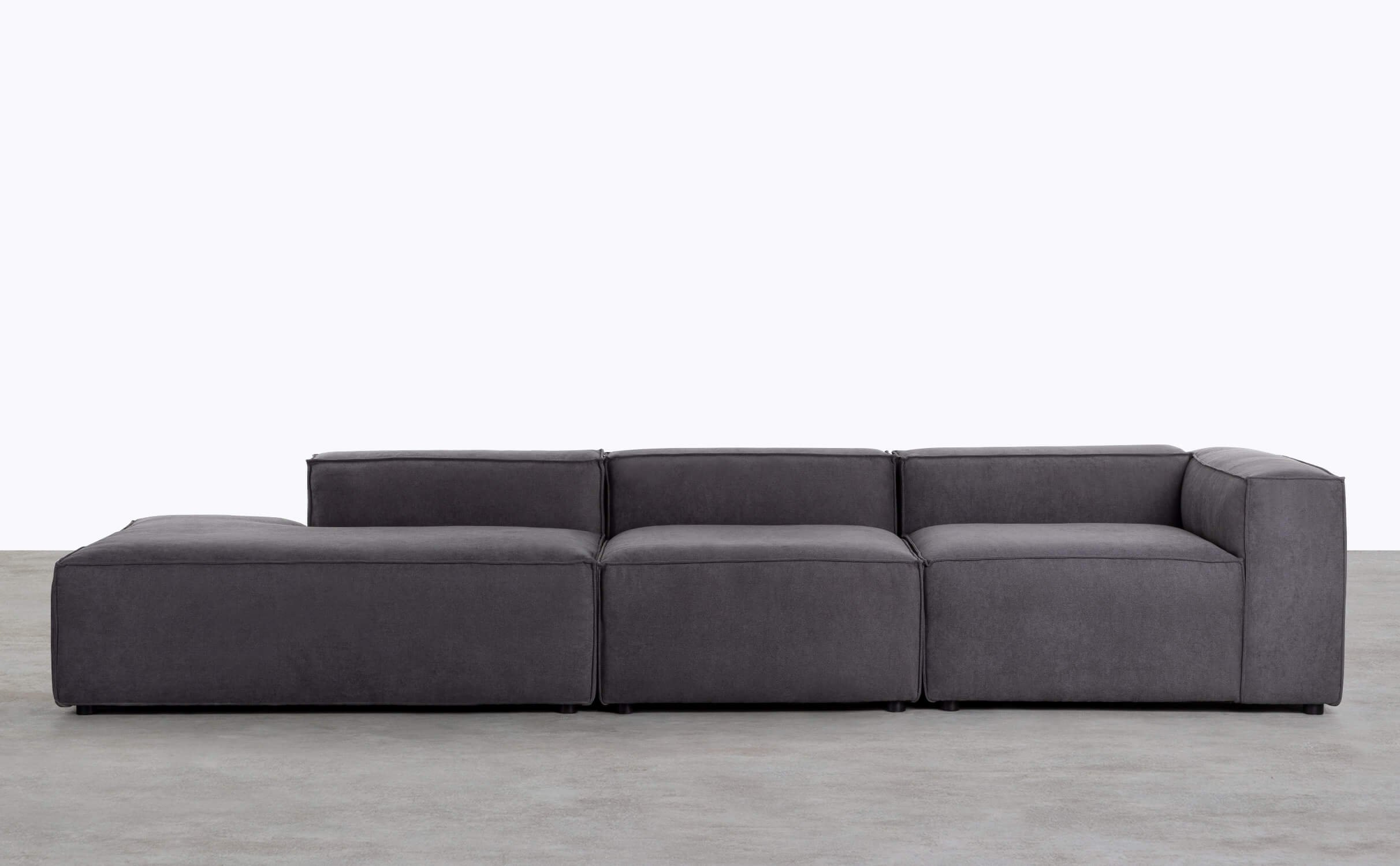 3-teiliges modulares Sofa mit Stoffschlafsofa Jordan XL, Galeriebild 1