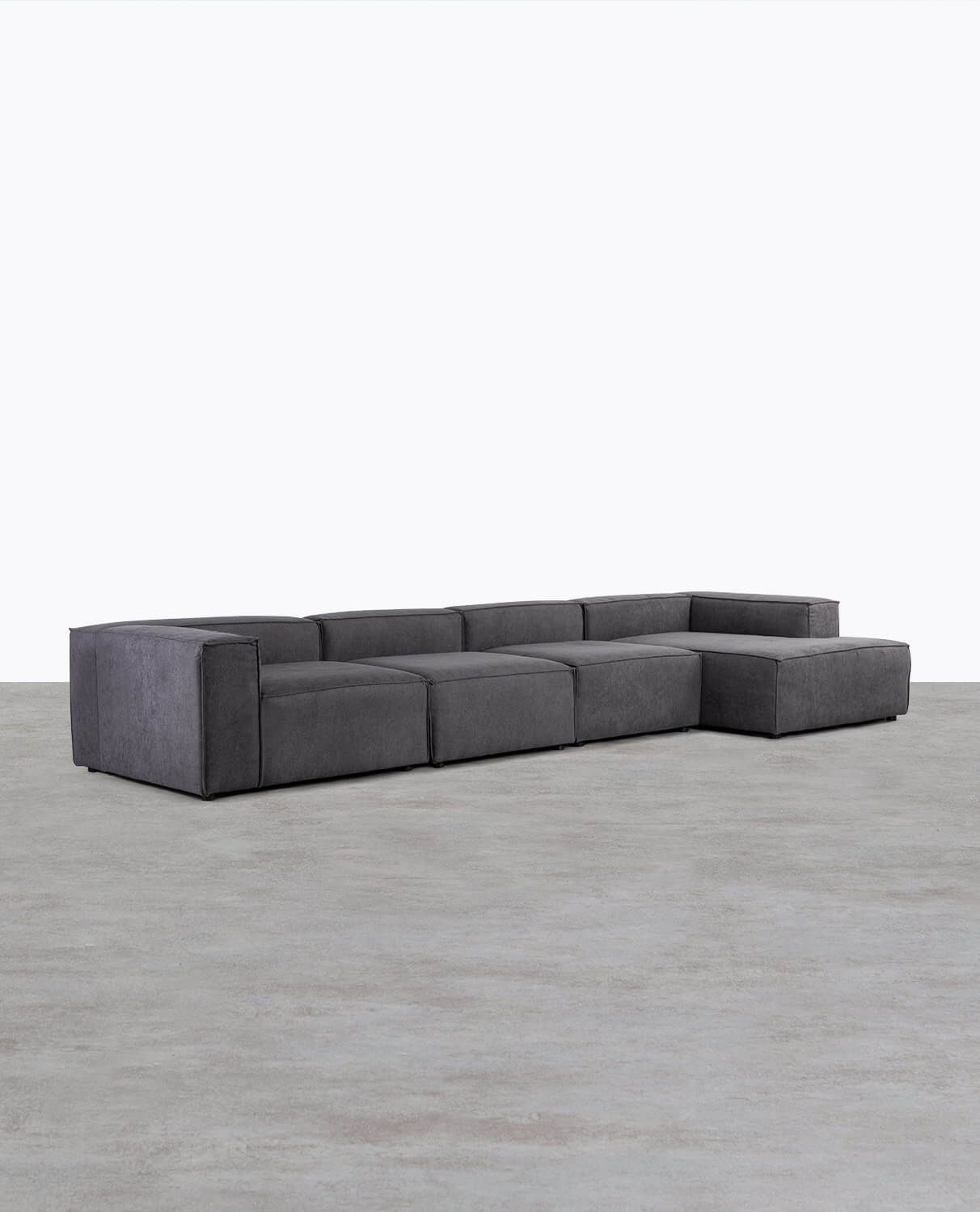 Modular Sofa 4 Stück Stoff Chaise Longue Jordan Xl, Galeriebild 2