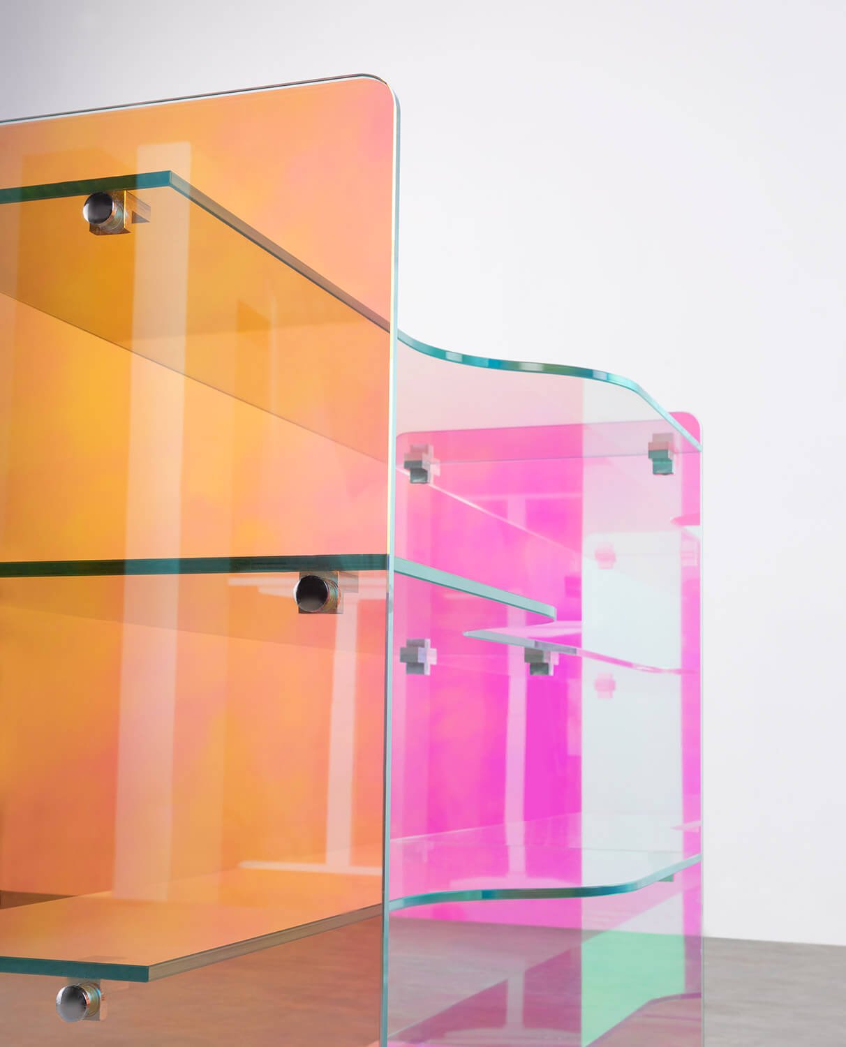 Ablage aus gehärtetem Glas (110x40 cm) Iris , Galeriebild 5