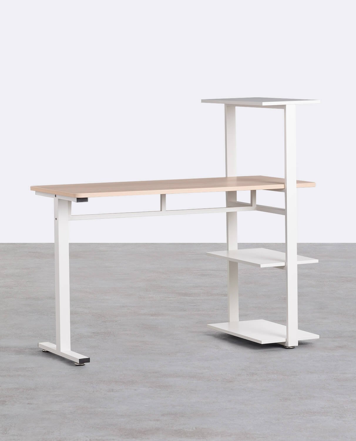 Schreibtisch mit Holz- und Metallböden Demi, Galeriebild 1
