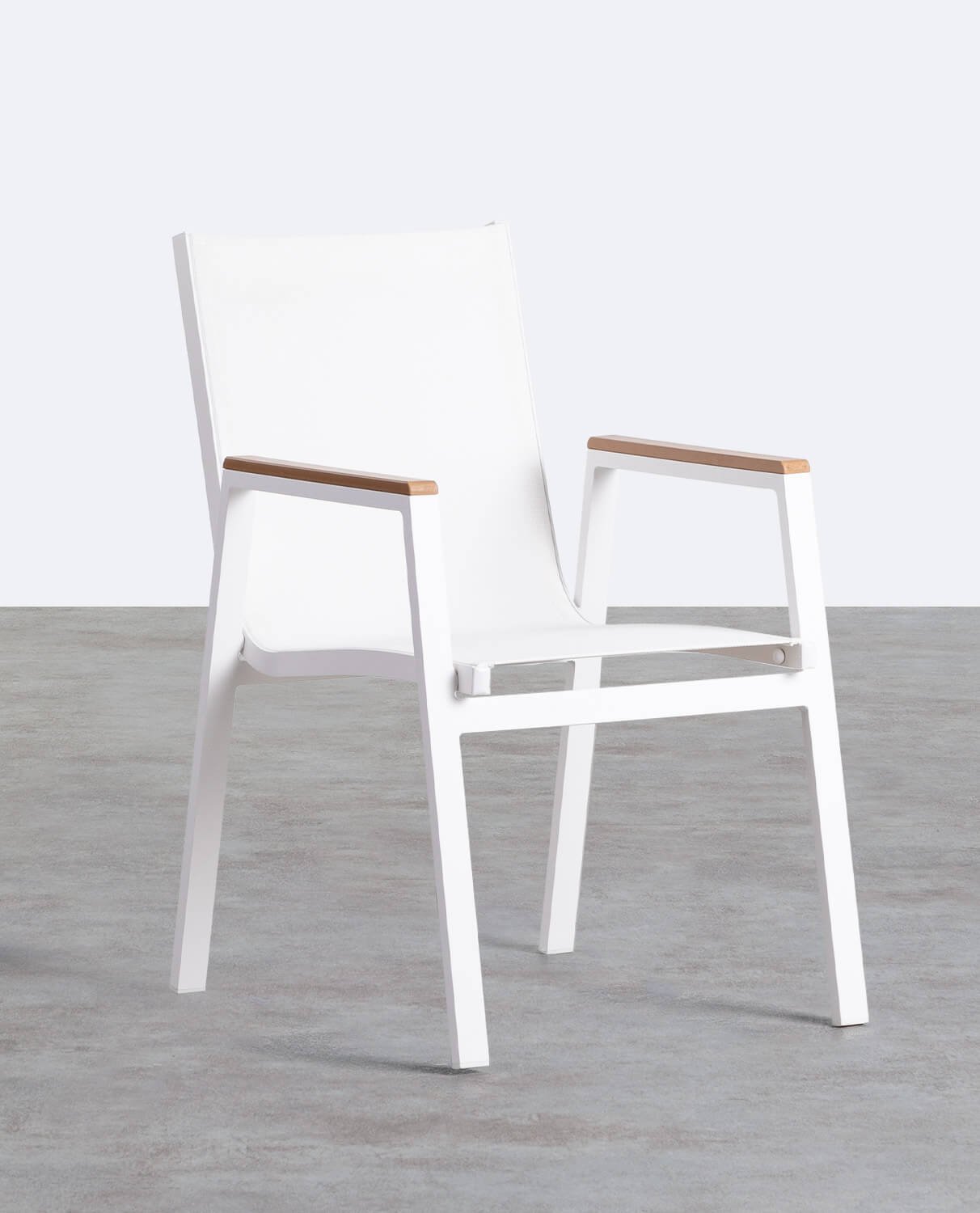 Korce Aluminium Stuhl für den Außenbereich, Galeriebild 1
