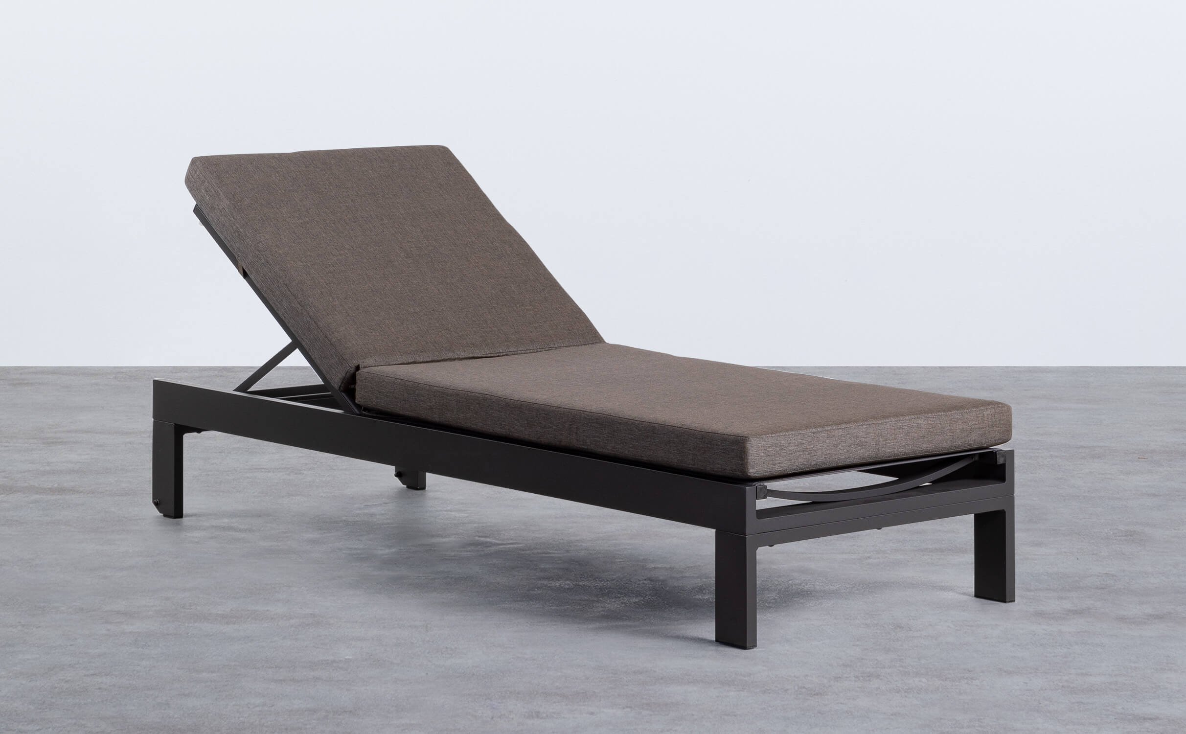 New Kreta Aluminium Liege mit Stoffkissen, Galeriebild 1