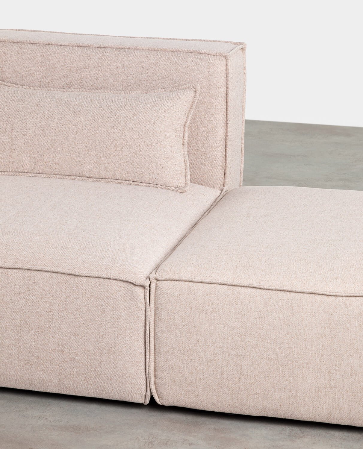 2 Stück Modular Sofa mit Stoff Puff Kilhe, Galeriebild 2