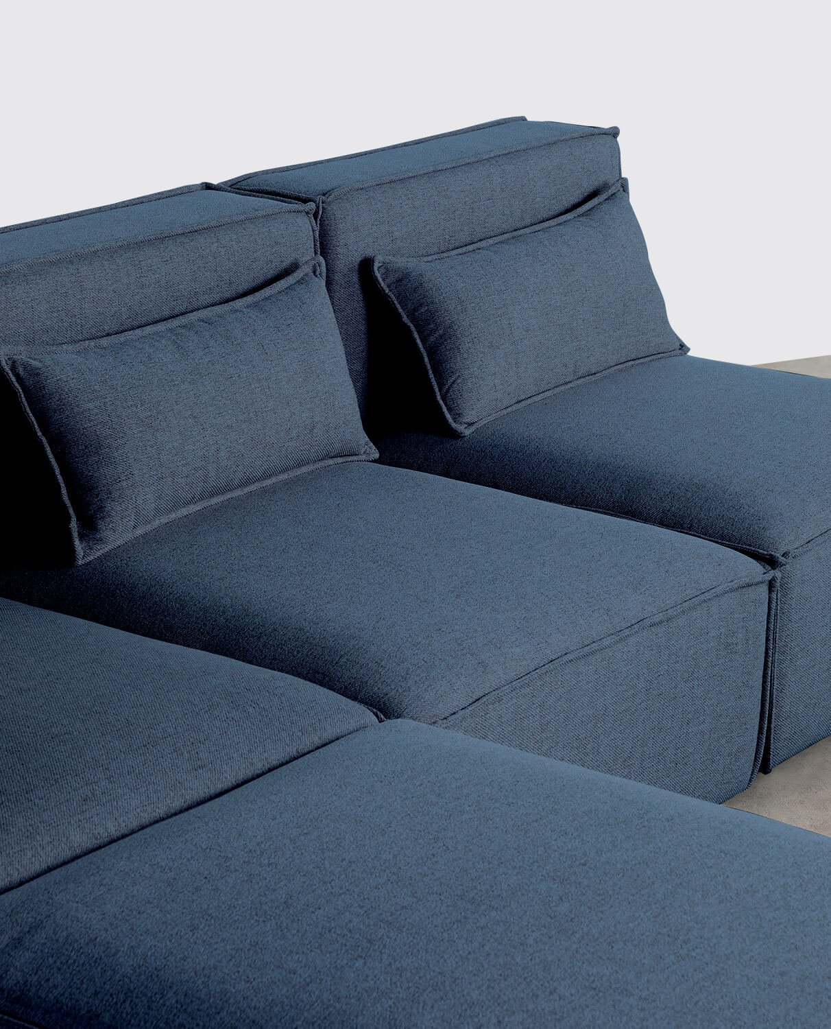 3 Stück Modular Sofa mit 2 Sesseln und Stoff Puff Kilhe, Galeriebild 2