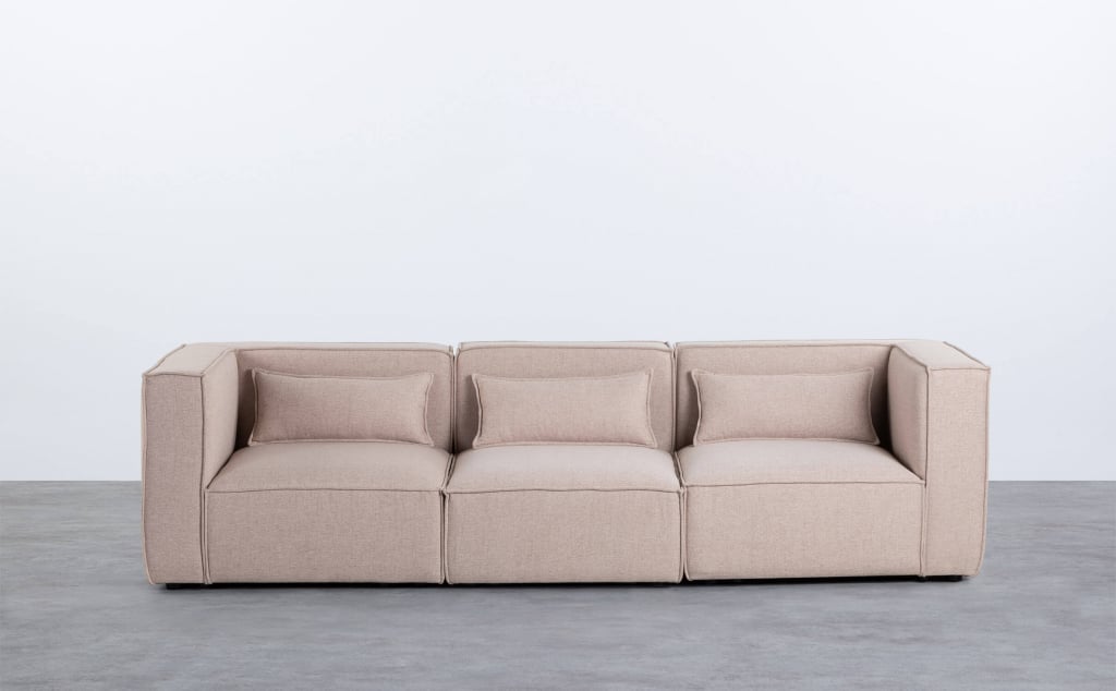 Modulares 3-teiliges Sofa mit 2 Ecksesseln aus Kilhe-Stoff