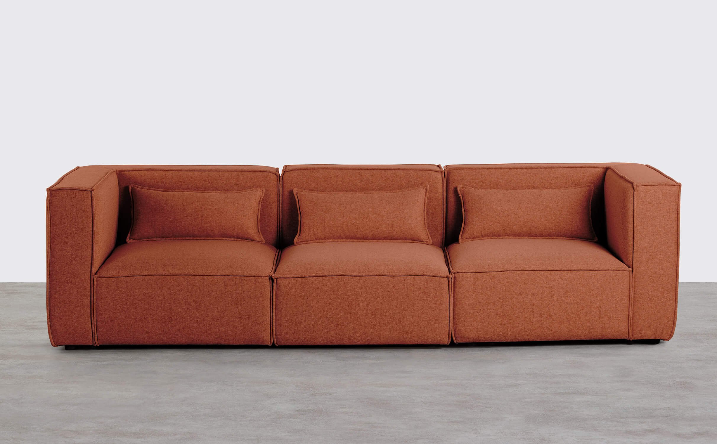Modulares 3-teiliges Sofa mit 2 Ecksesseln aus Kilhe-Stoff, Galeriebild 1