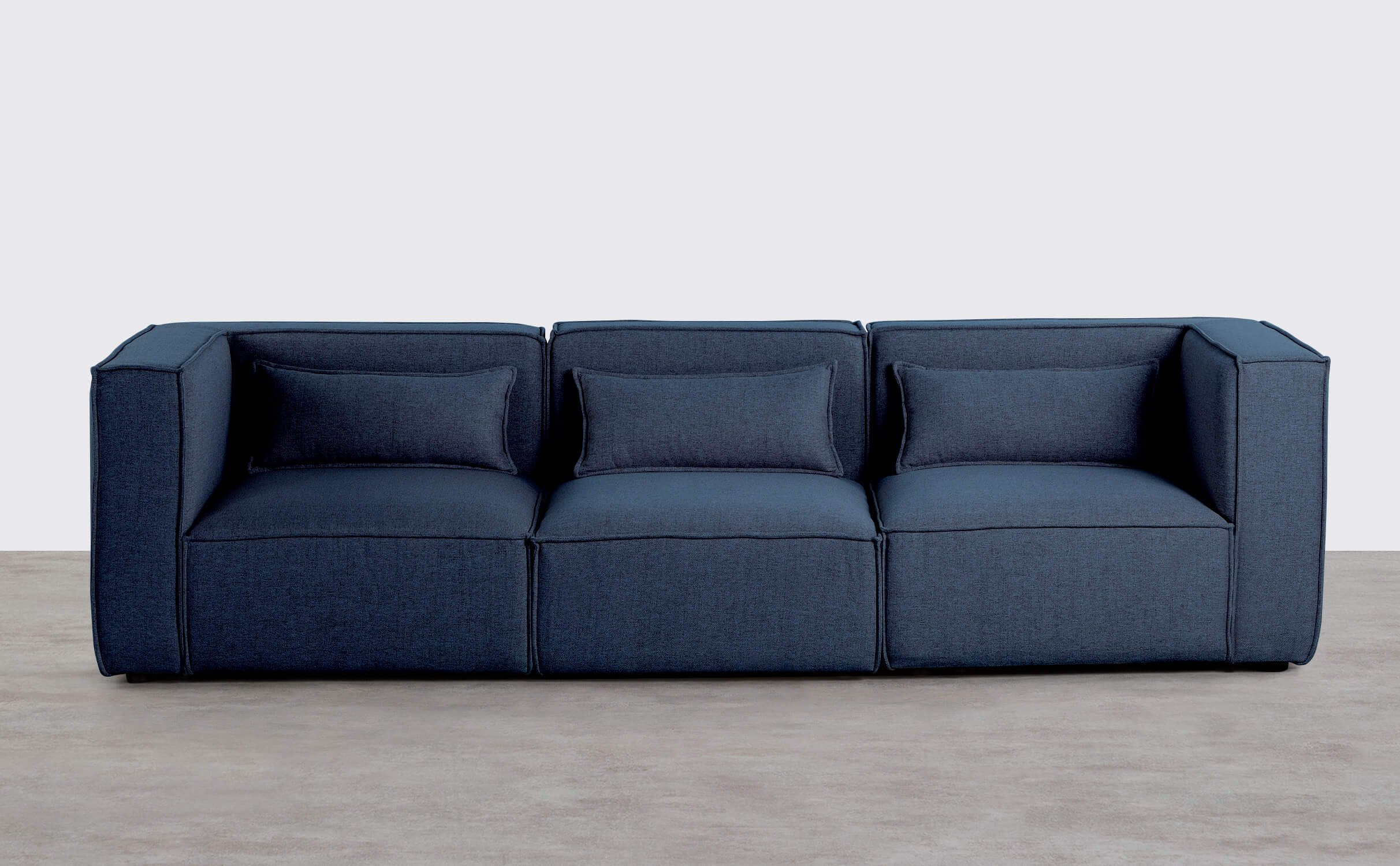 Modulares 3-teiliges Sofa mit 2 Ecksesseln aus Kilhe-Stoff, Galeriebild 1