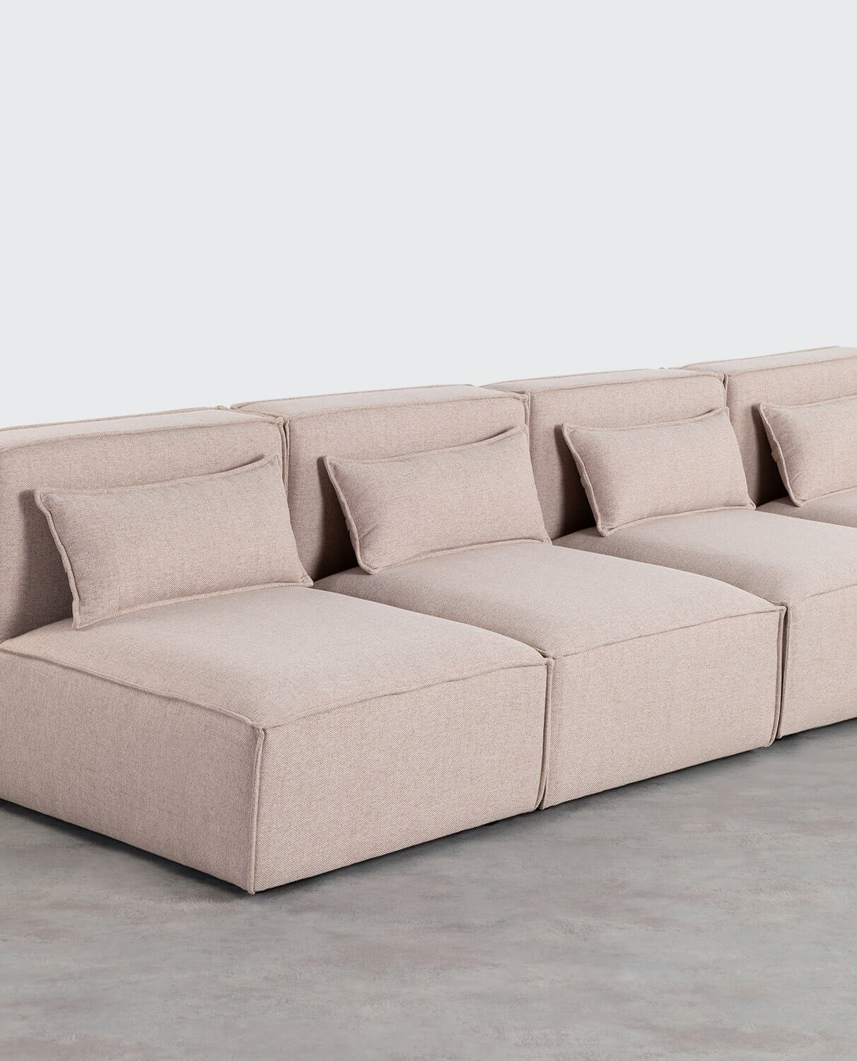 Kilhe 4-teiliges modulares Sofa aus Stoff, Galeriebild 2