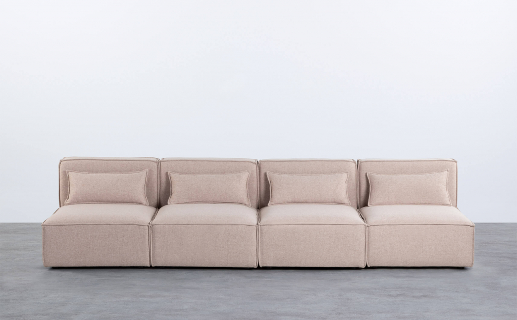 Kilhe 4-teiliges modulares Sofa aus Stoff