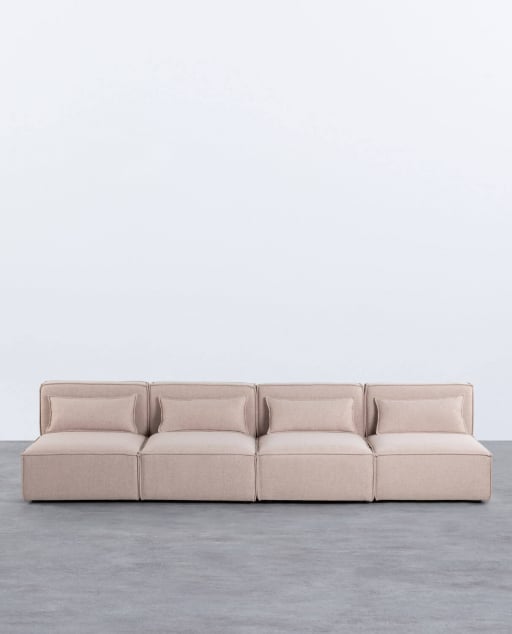 Kilhe 4-teiliges modulares Sofa aus Stoff