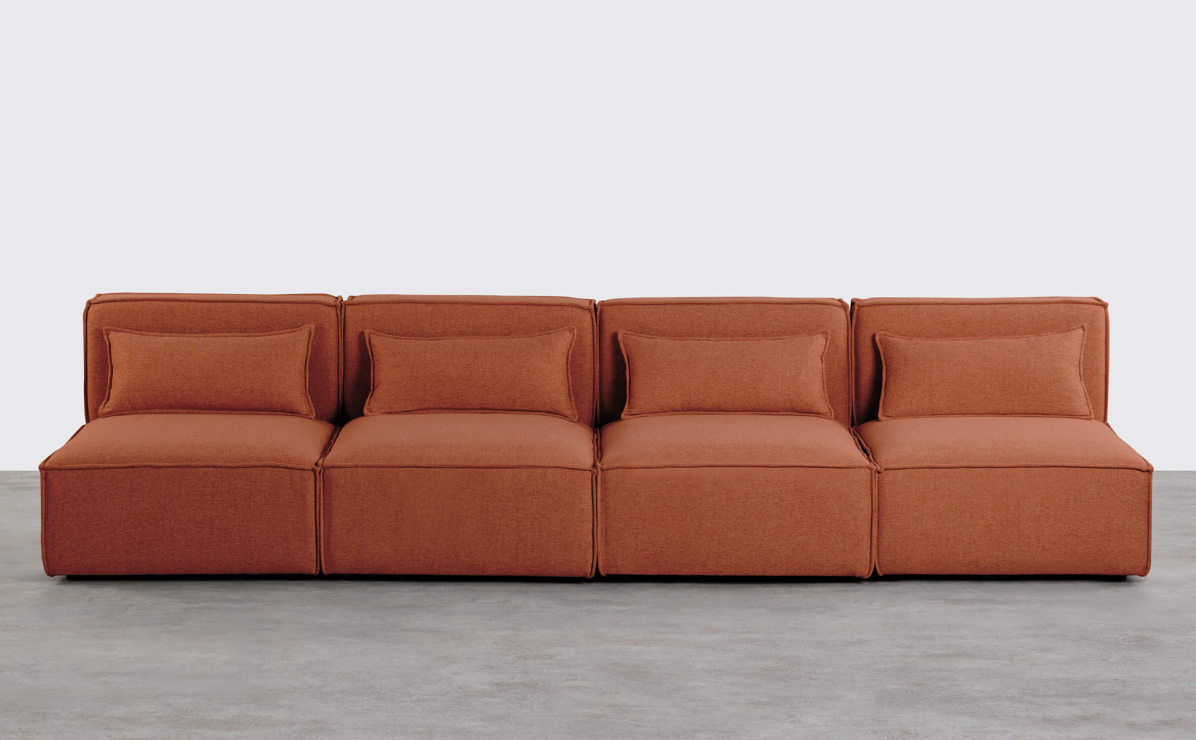Kilhe 4-teiliges modulares Sofa aus Stoff, Galeriebild 1